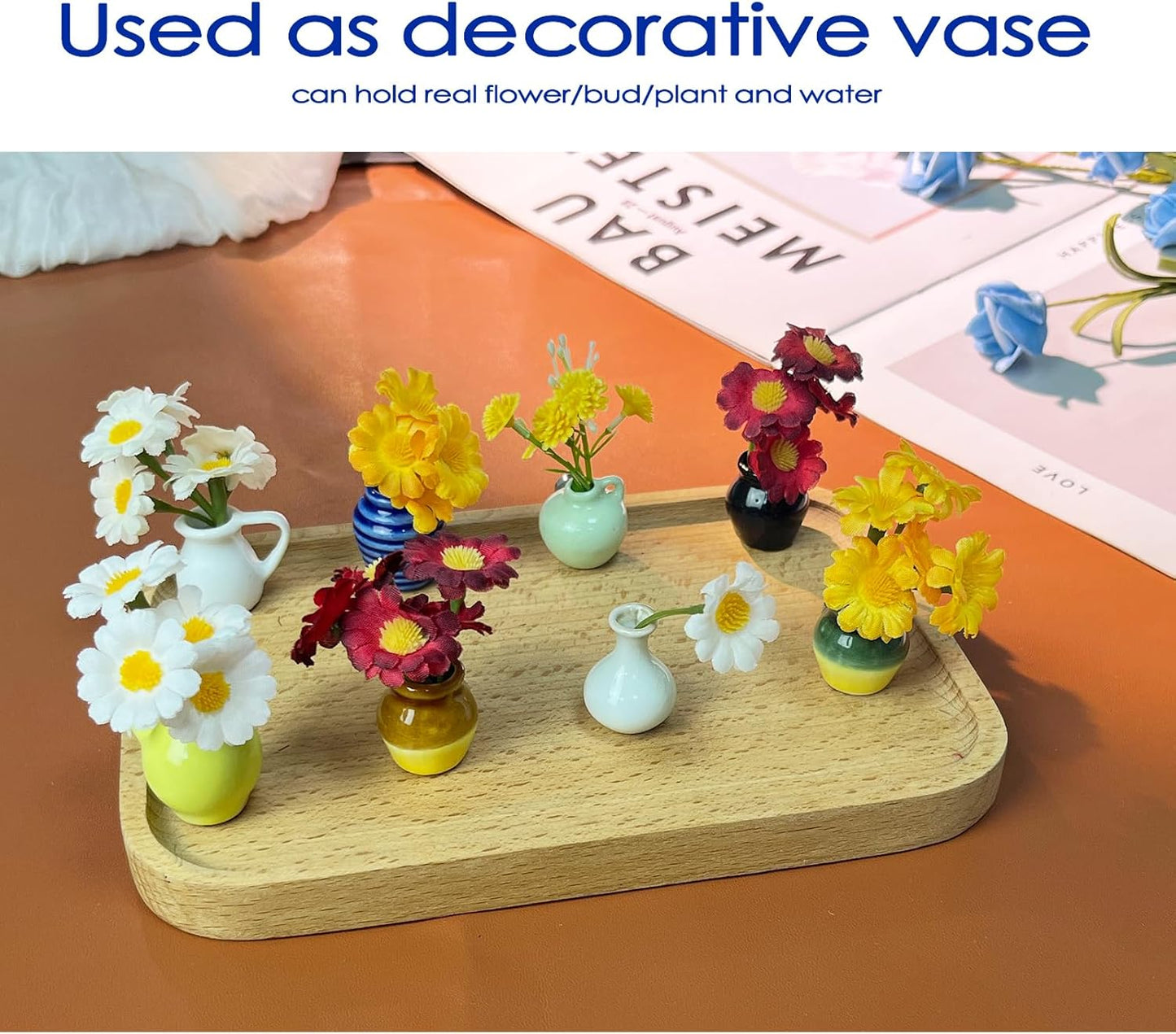 Tiny Bud Vase / Miniature Gardening Tool / Set of 16