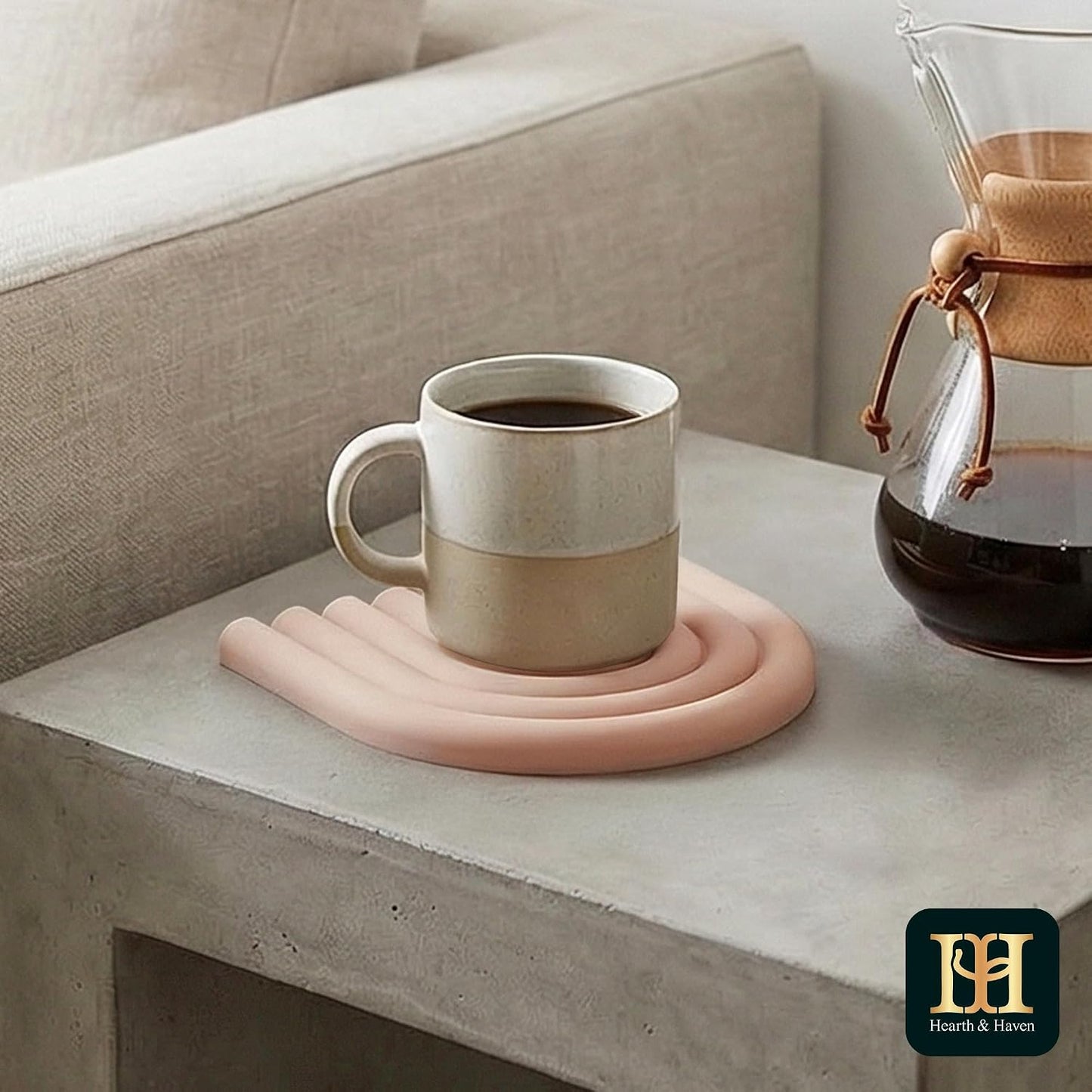 Non-Slip Pot Holders / Blush Pink