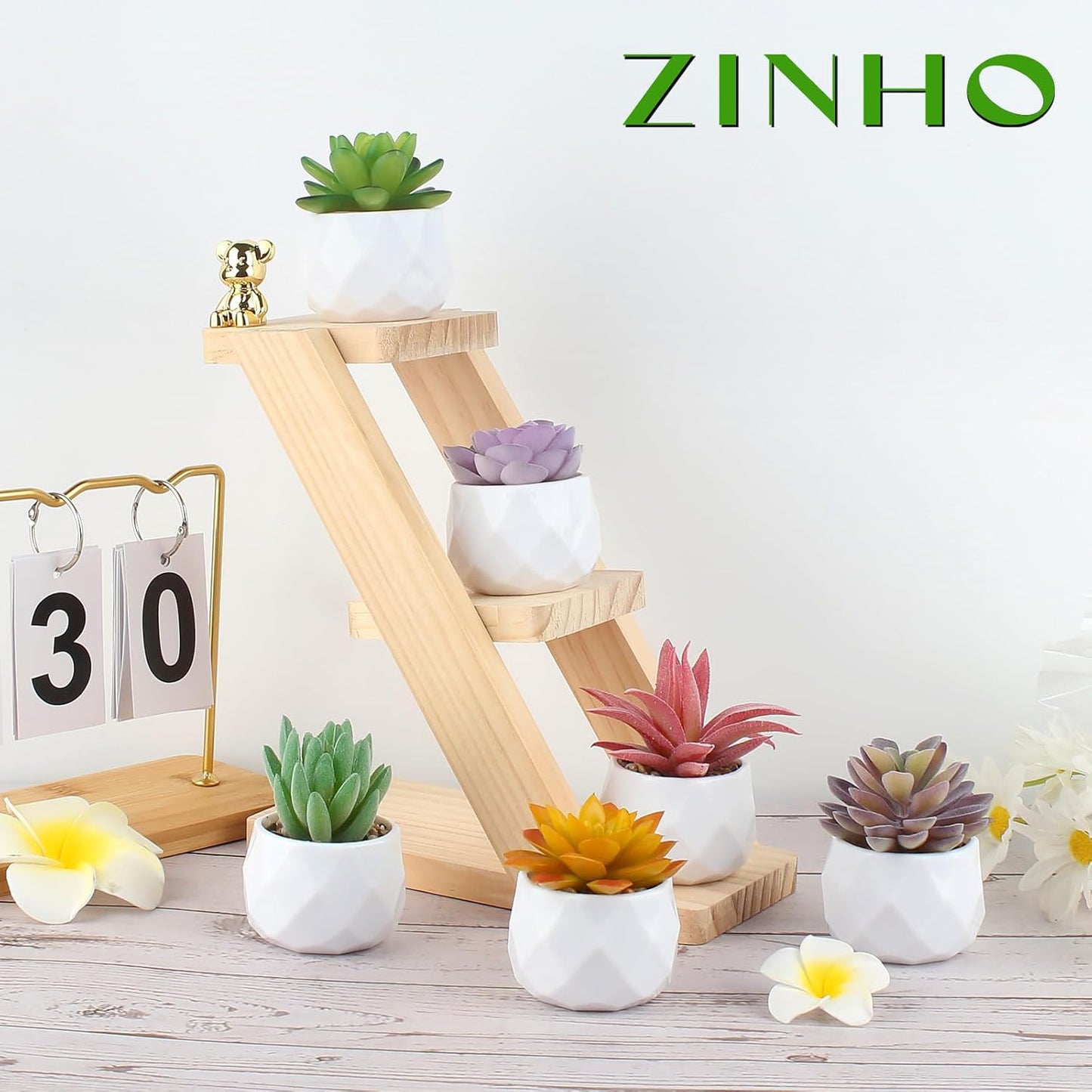 Fake Succulent Plant Set Artificial Succulent Plants for Desk Realistic Faux / Mix / Set of 6