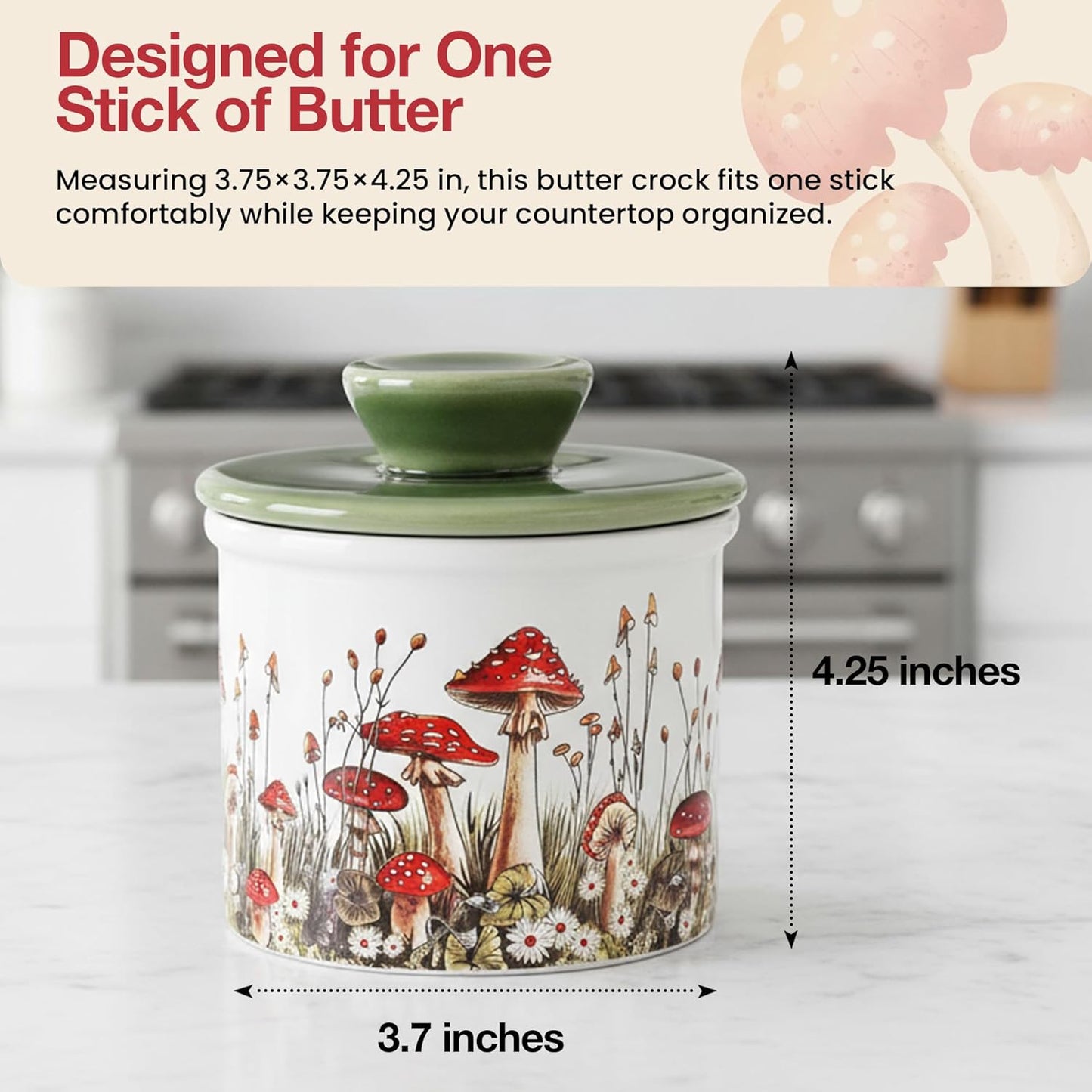 Ceramic French Butter Dish