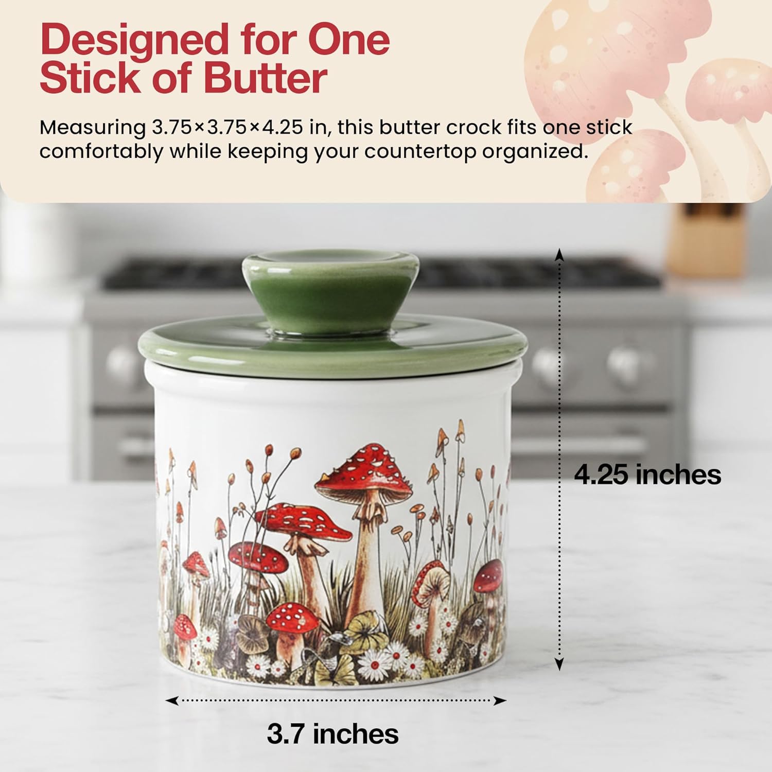 Ceramic French Butter Dish