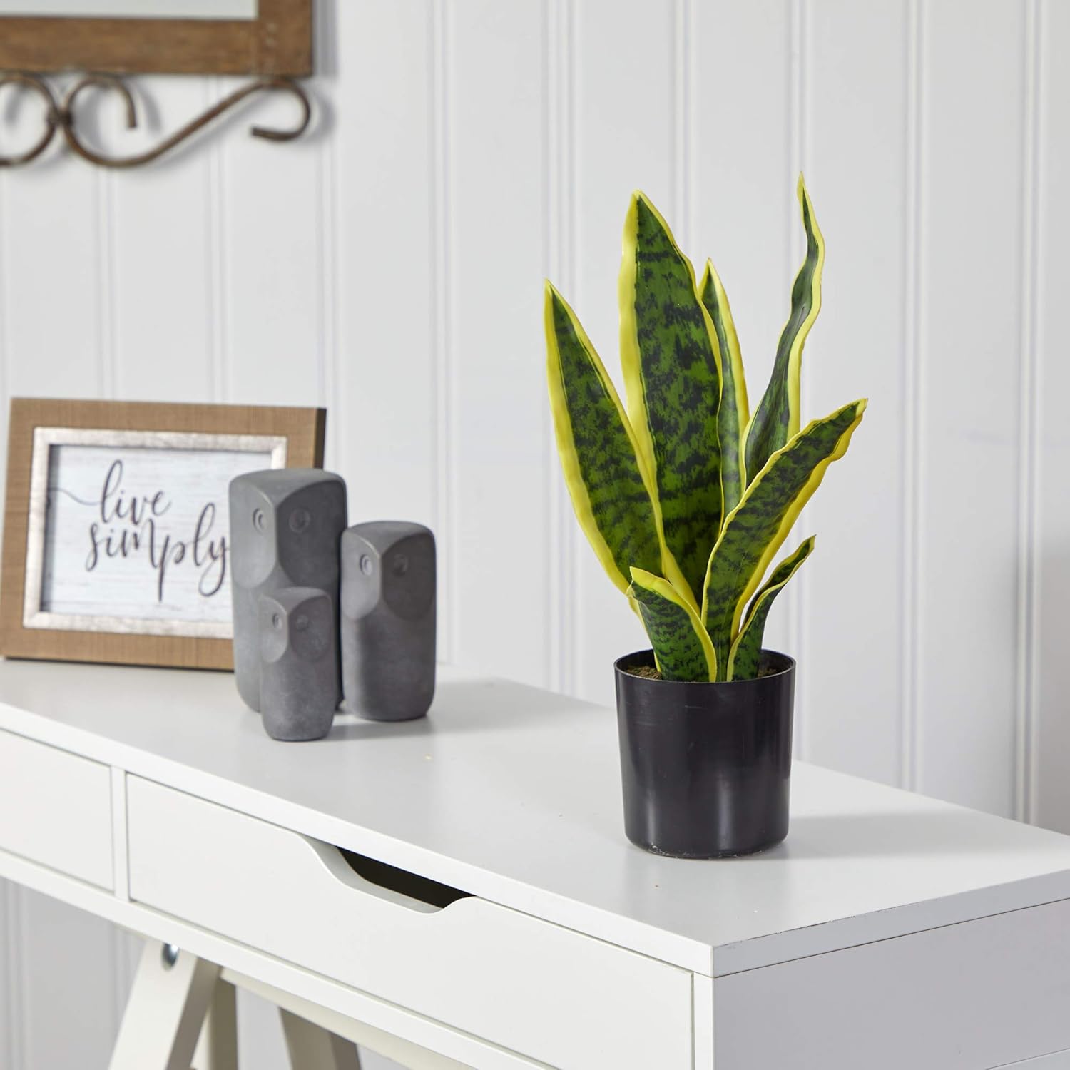 Faux Snake Plant / Yellow