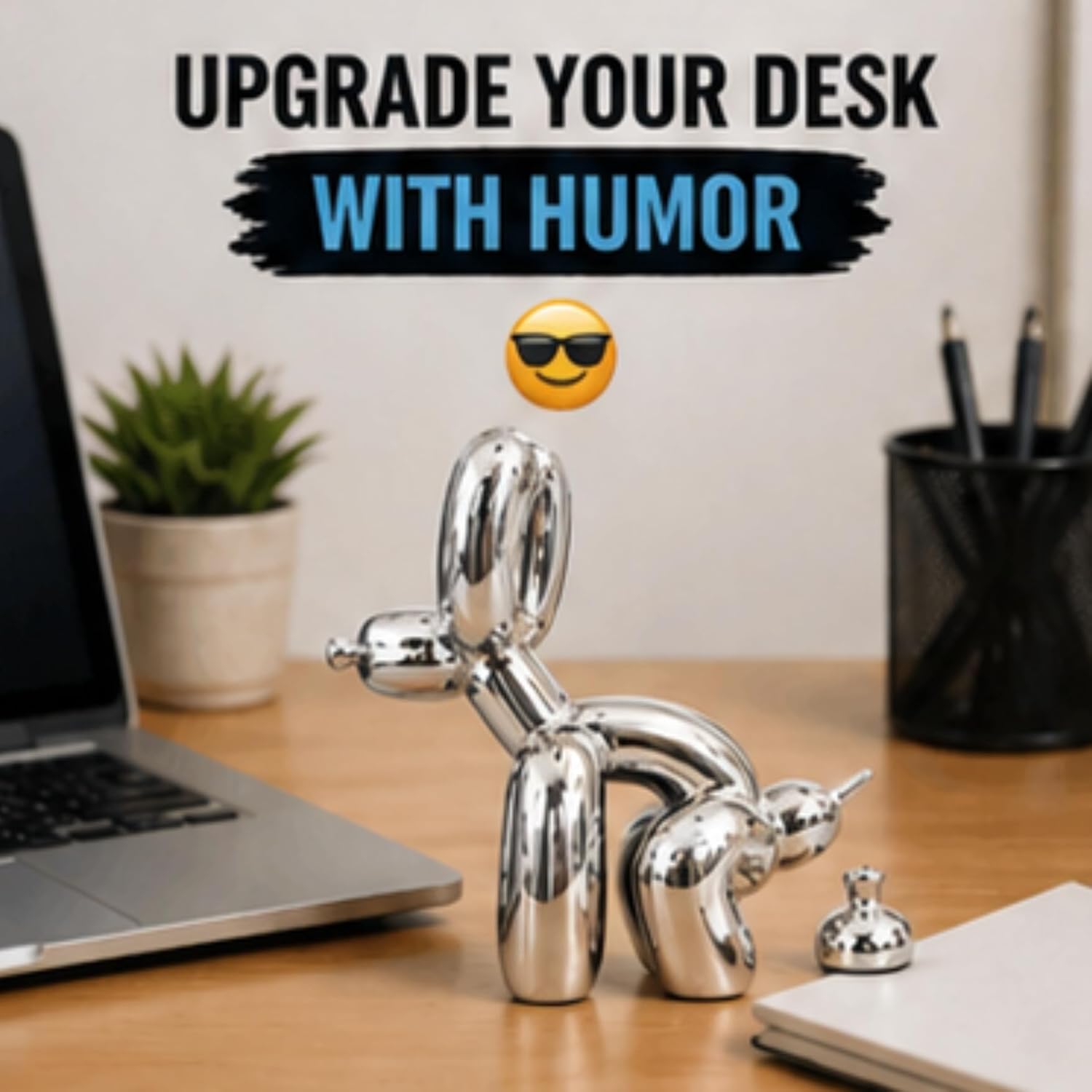 Funny Desk Decor / Silver