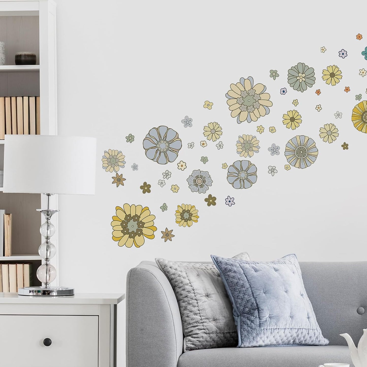 Boho Retro Flower Wall Decal