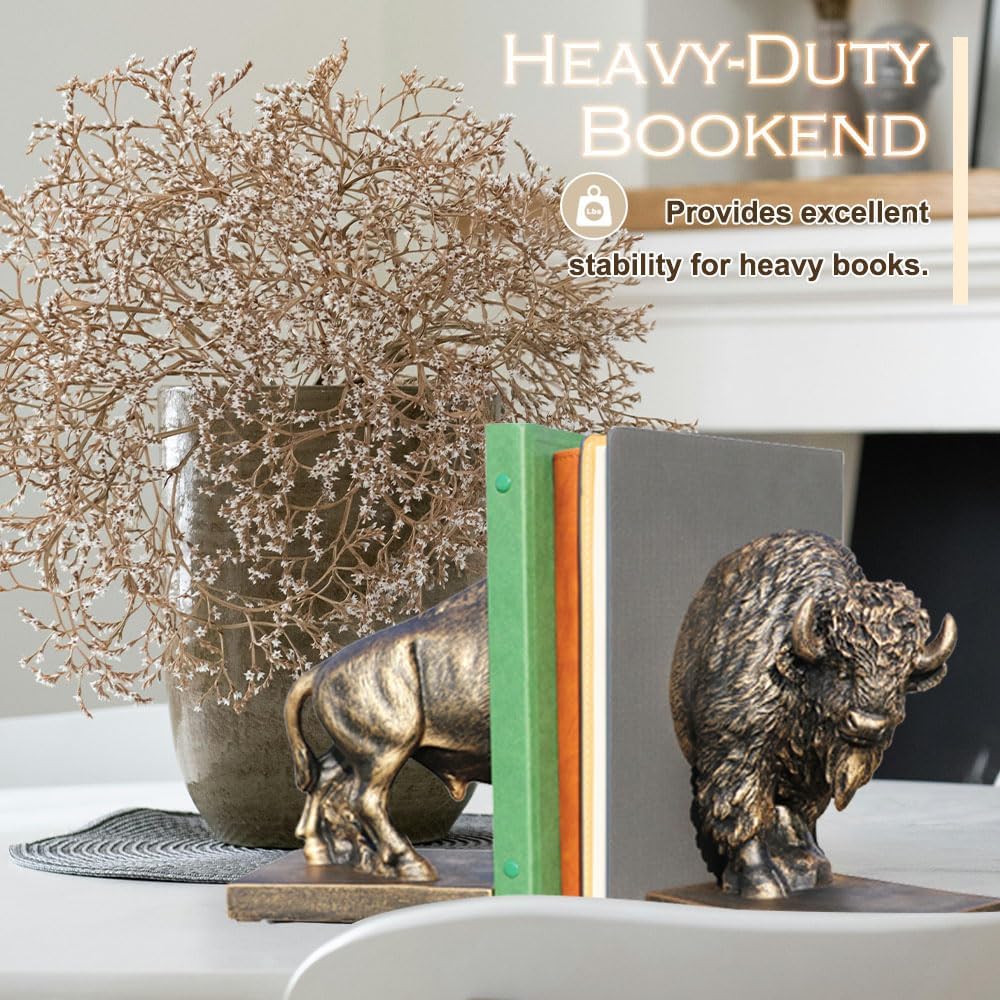 Vintage Non-Slip Base Book Holder / Copper Buffalo