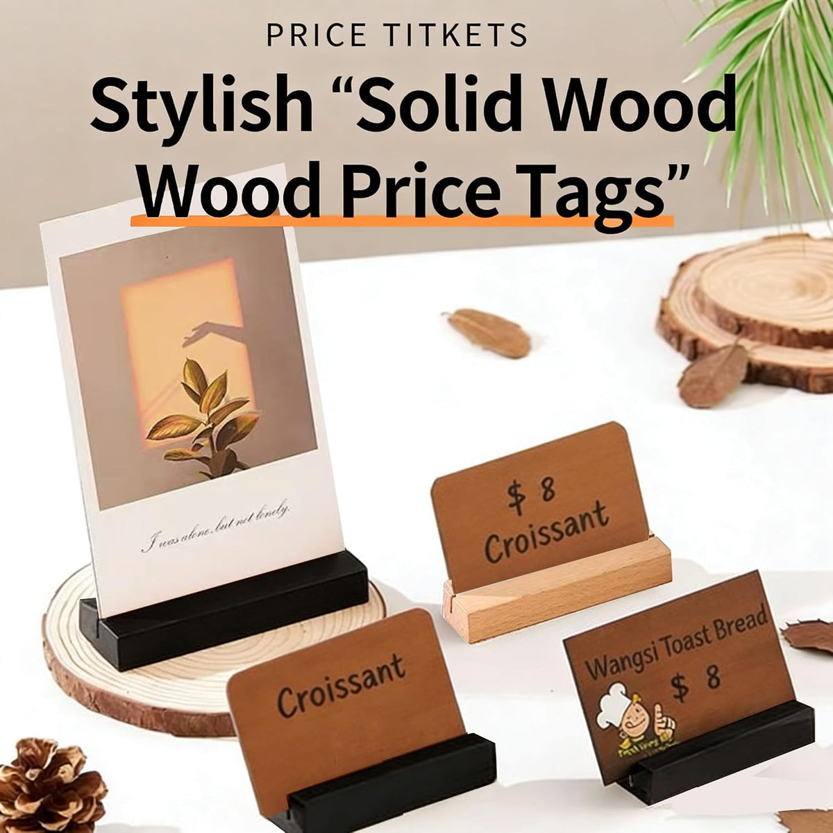 Black Wooden Place Card Holders 30Pcs, A6 Wood Menu Photo Holders | Black Wooden Place Card Holders 30Pcs, A6 Wood Menu
