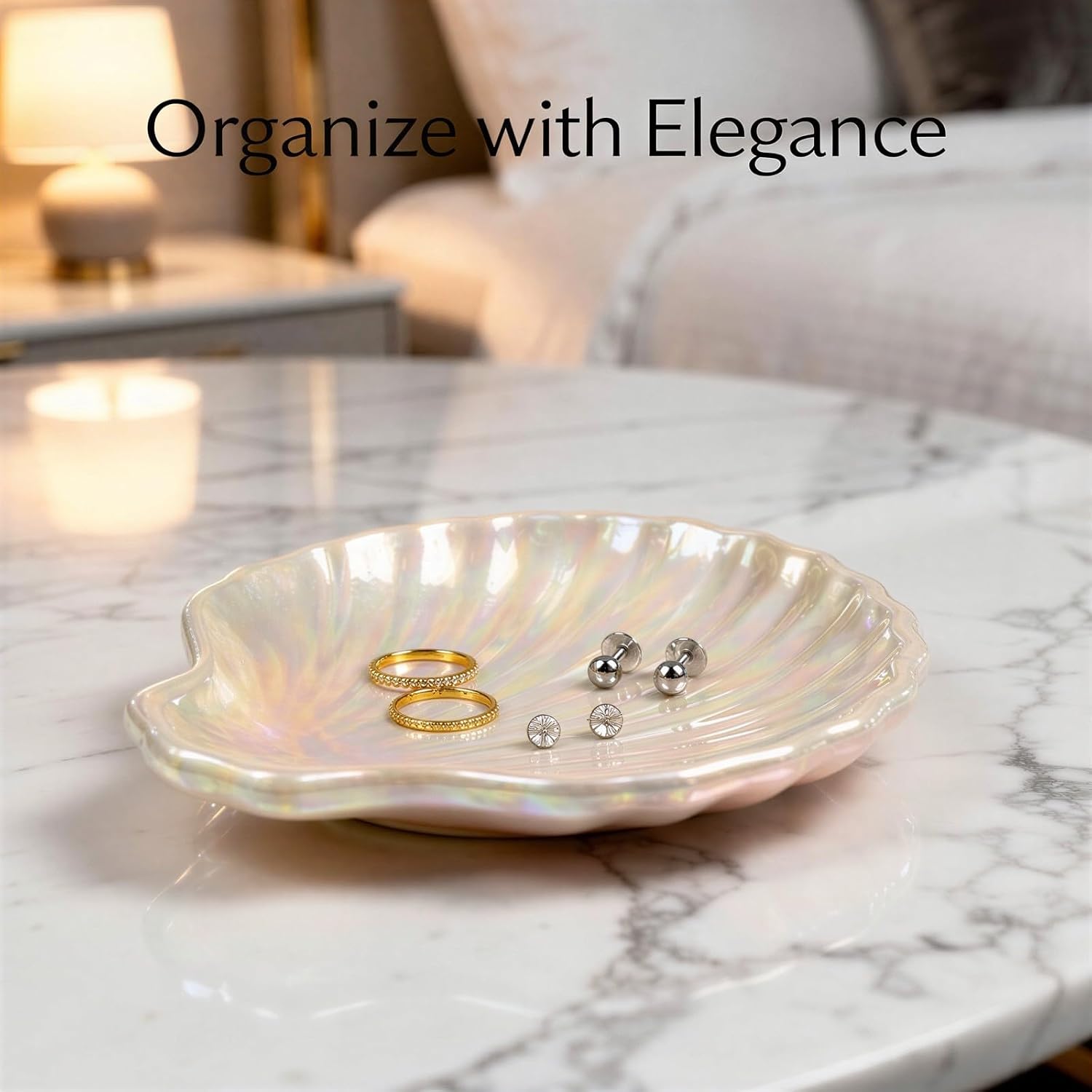in Small Irregular Trinket Tray / 4.3 x 3.9 x 0.9 / Set of 9