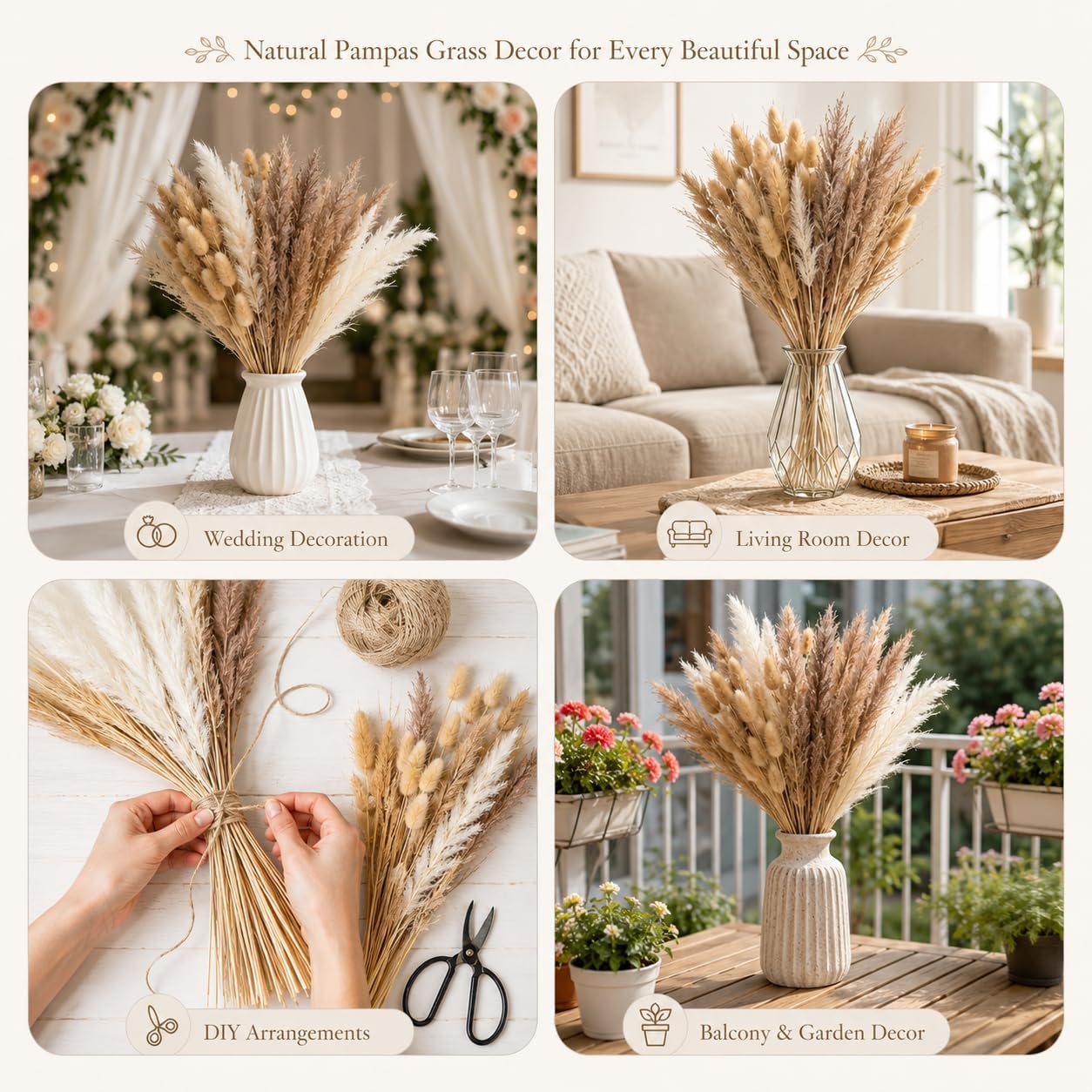 Bunny Tails Boho Wedding Decor