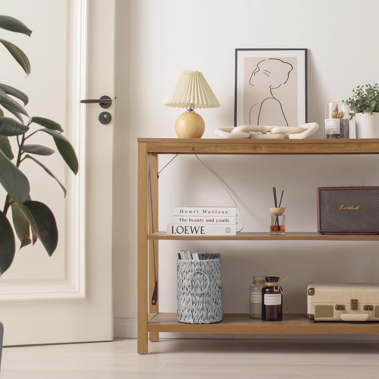 Wicker Basket / Toilet Paper Basket / Grey