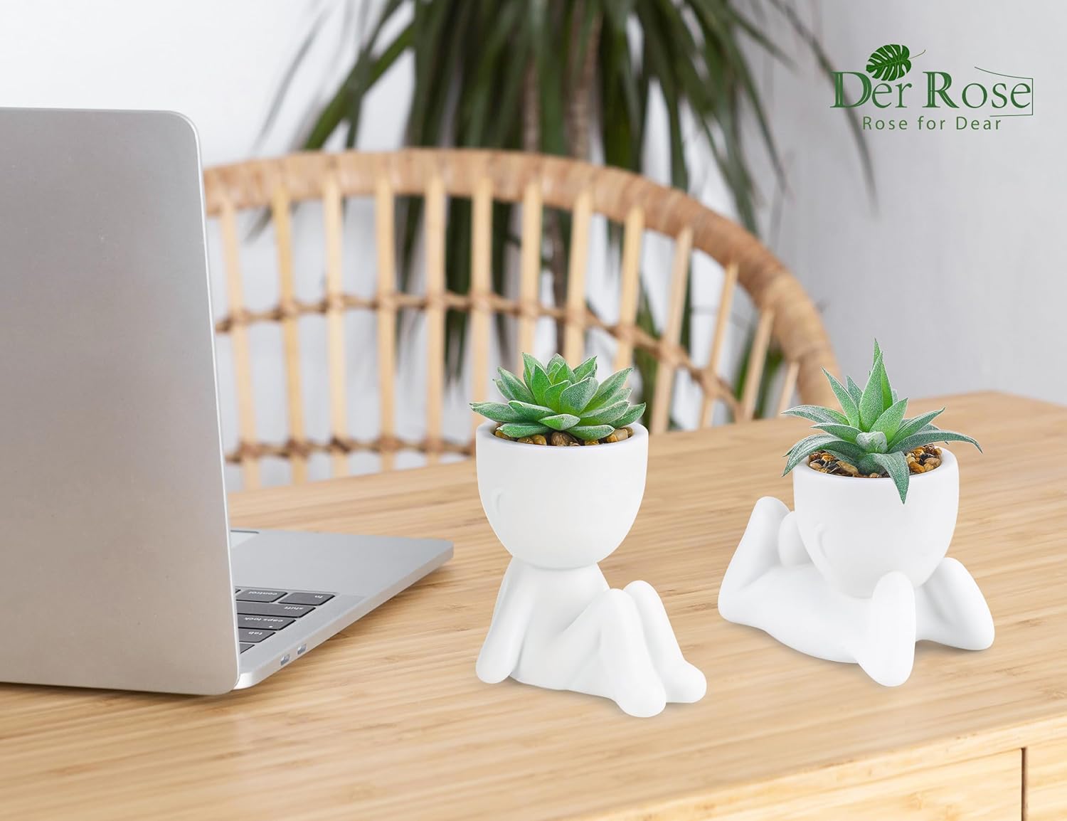 Fake Plants / White / Set of 3