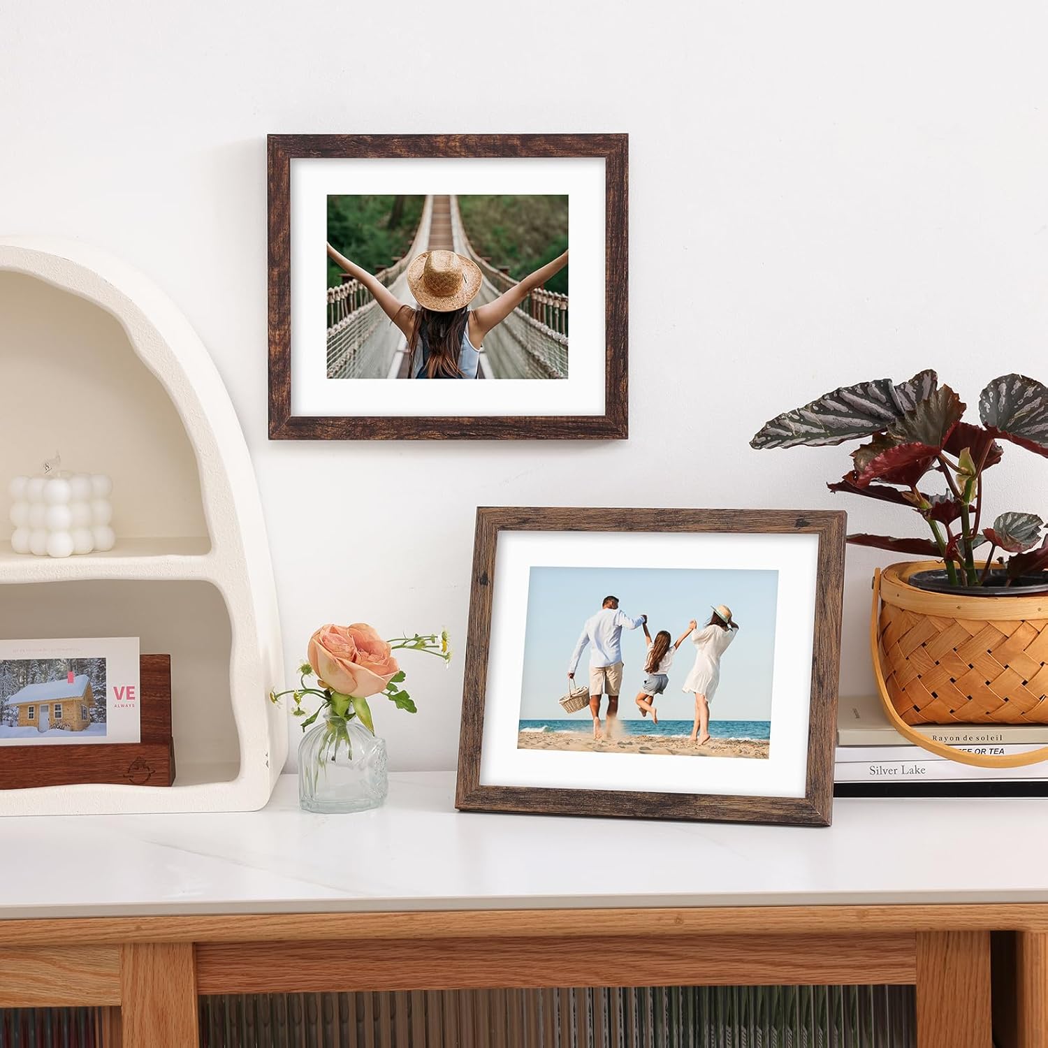 Picture Frame / Brown Photo Frames / Rustic Brown / 8 x 10