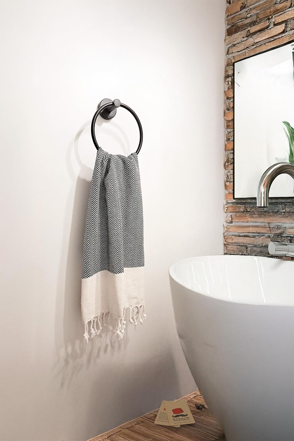 Hand Towels - Set of 4 | 39" x 19" - Decorative Turkish Hand Towel for Bathroom, 100% Cotton, Kitchen, Face, Hair, Tea