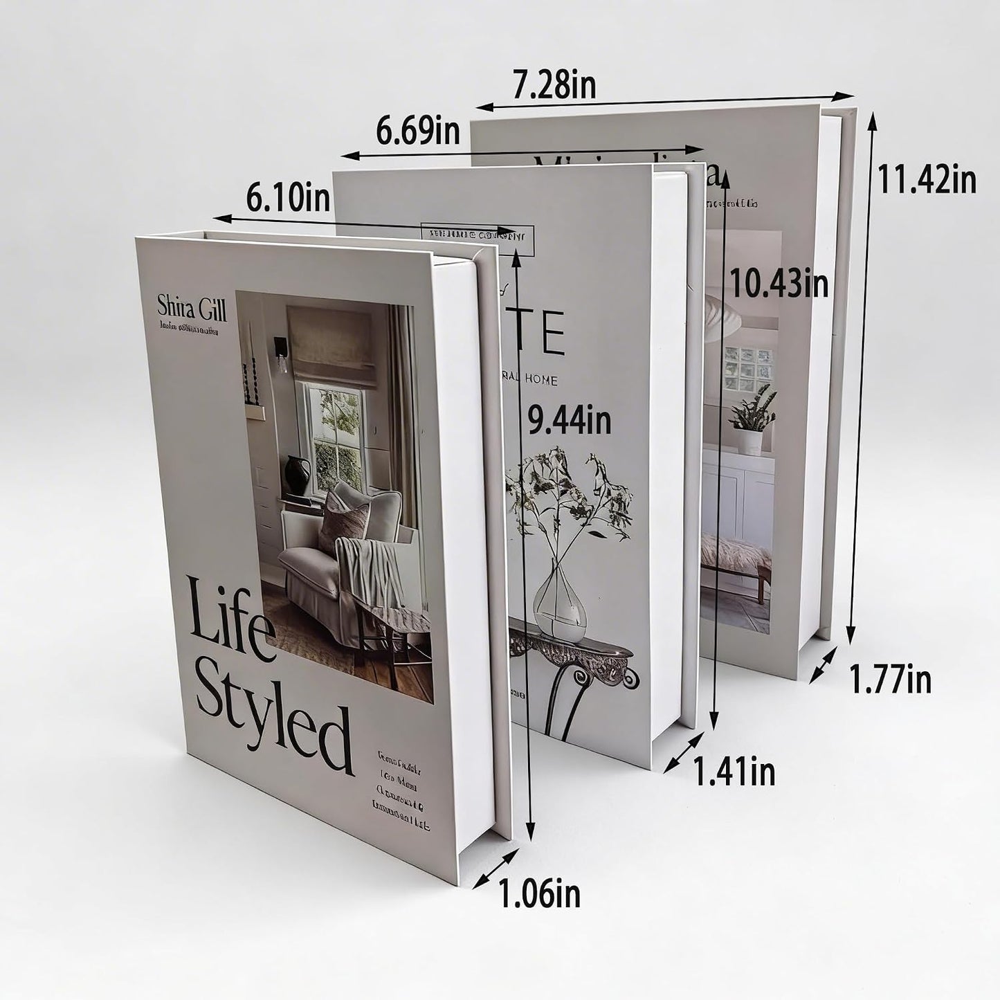 Fake Books / Decorative Books / Set of 3