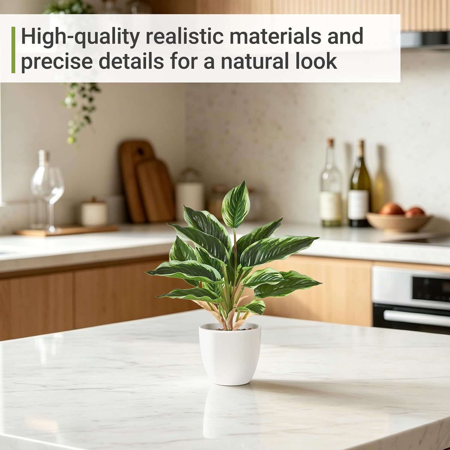 11" Potted Artificial Plants / Green / Set of 2