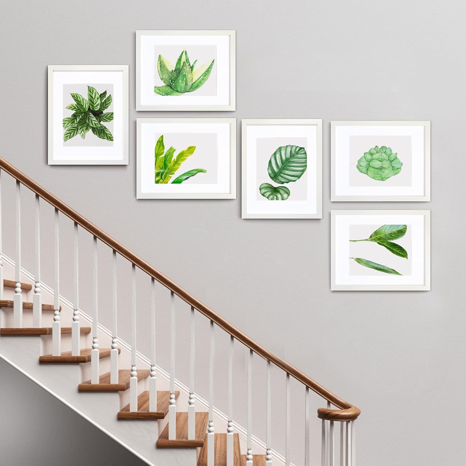 SESEAT 11x14 Picture Frames White Display Pictures 8x10 With mat or 11x14 Prints Without Mat, Wall Mounting, 6PCS