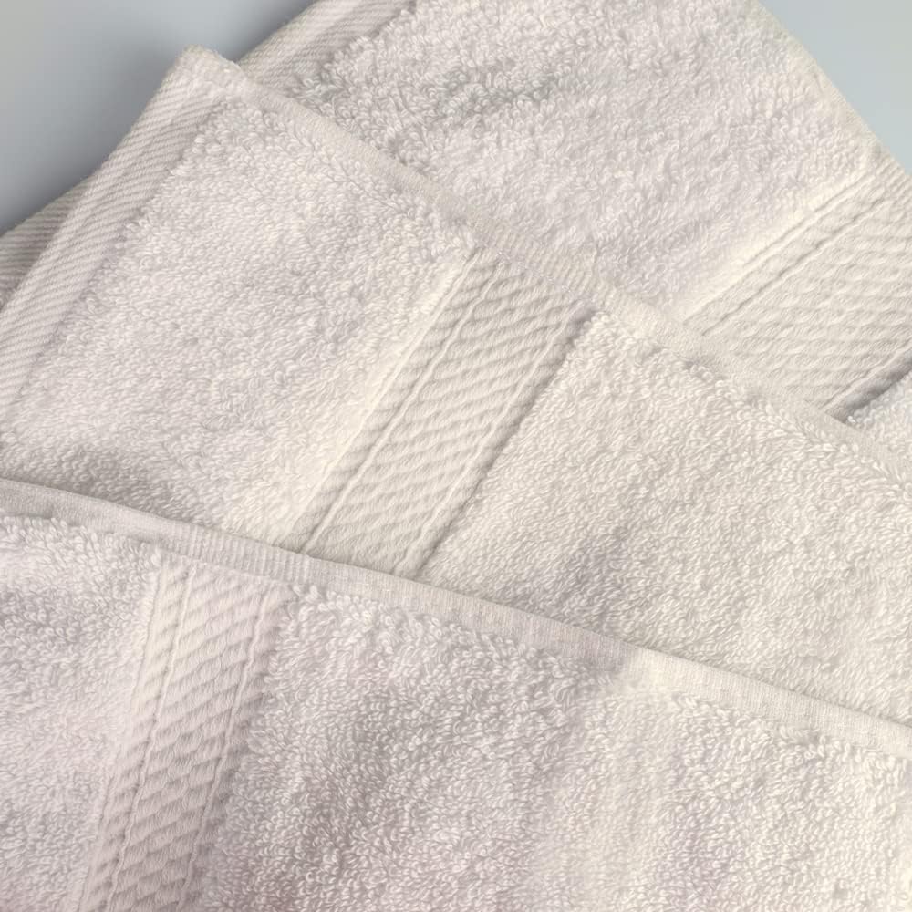 SUPERIOR Egyptian Cotton Plush & Absorbent, Hand Towel Set of 4, Cream | Quick Dry, Soft Luxury Towel Set, Bath