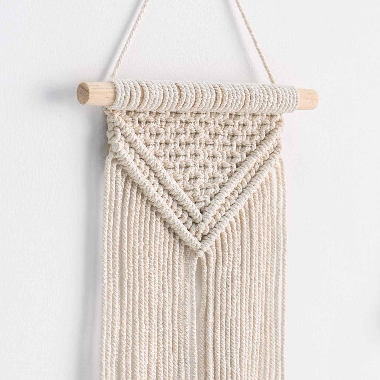 Small Macrame Wall Hanging Boho Art Woven Wall Decor Home Chic Decoration / Set of 3