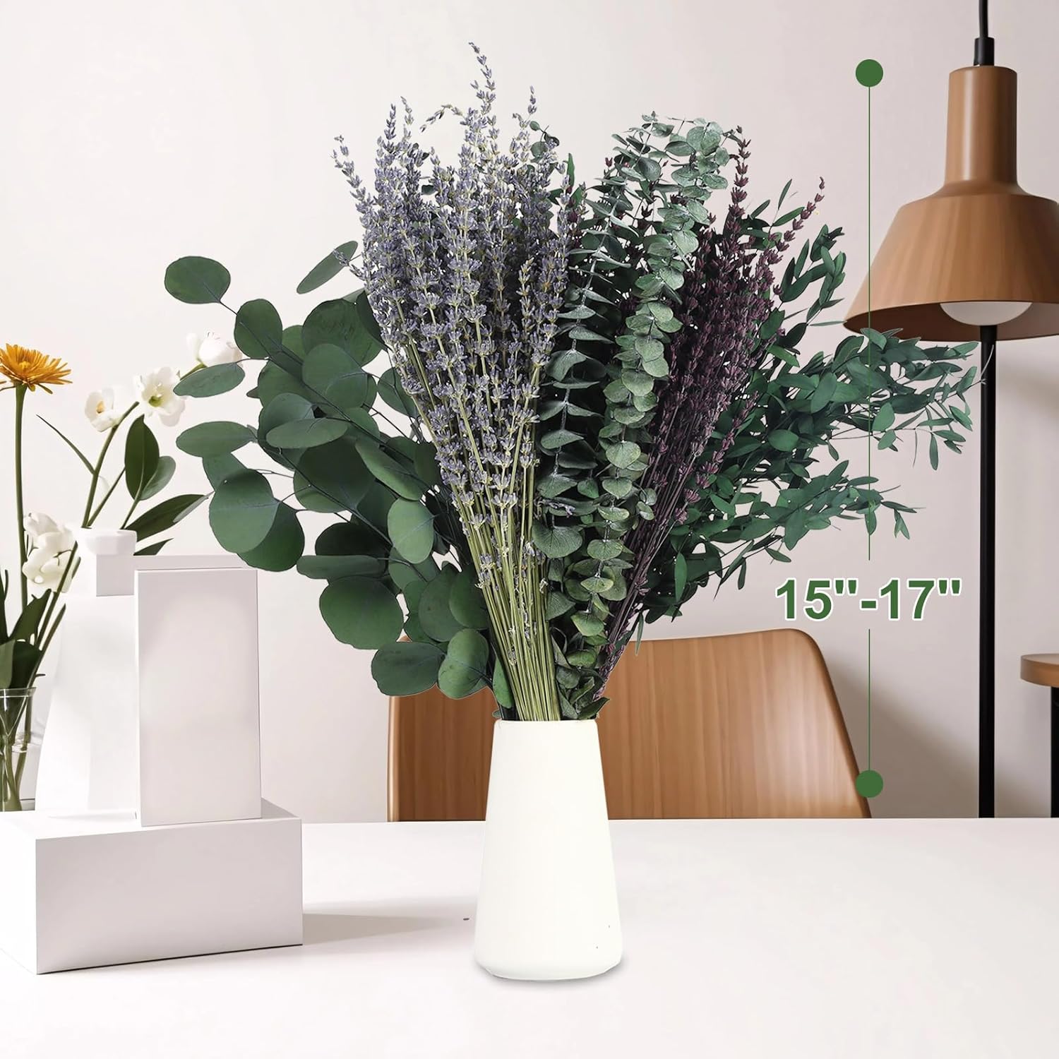 120+ Pcs Mixed Dried Eucalyptus & Lavender Flowers for Shower / Natural