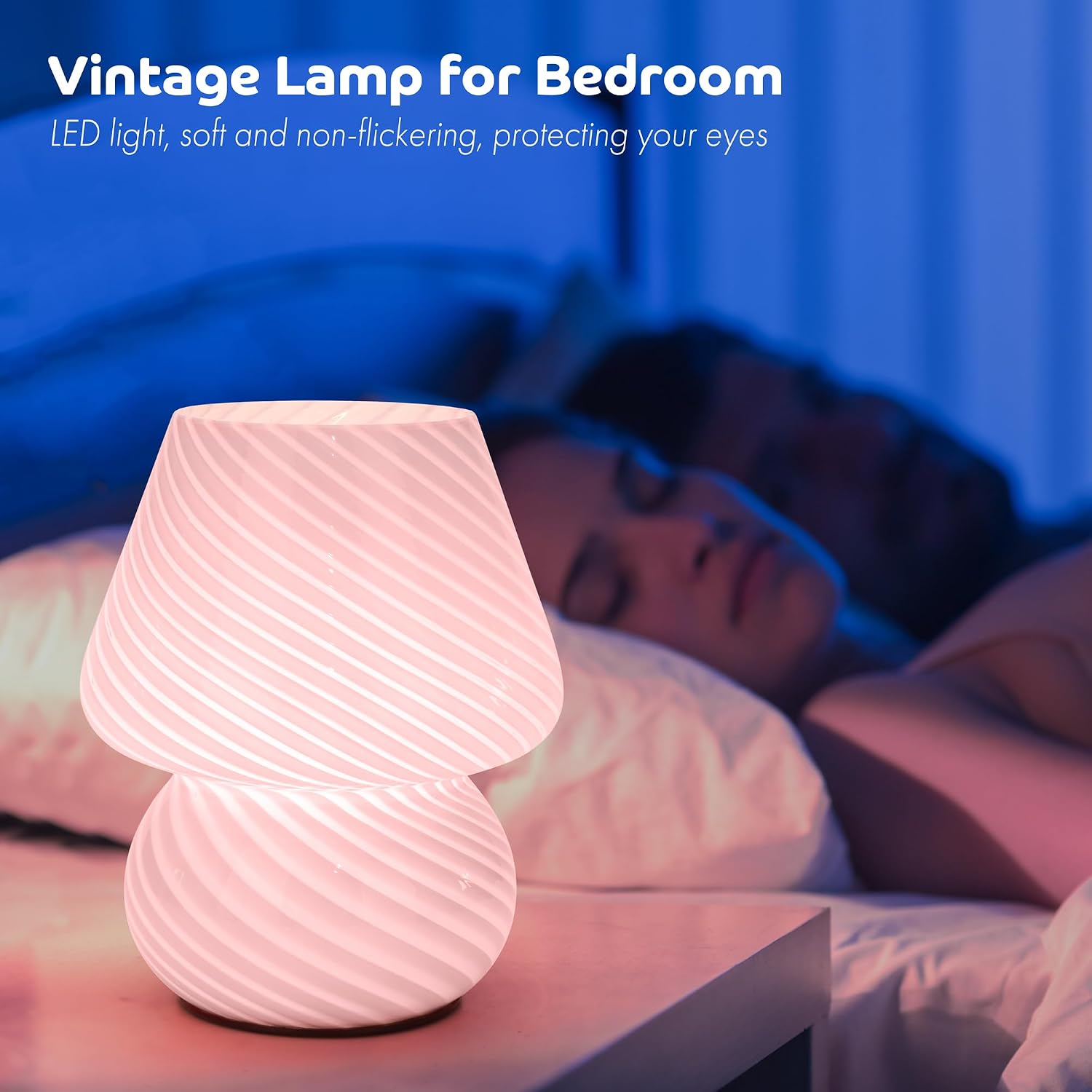 Vintage Small Table Lamp / Pink