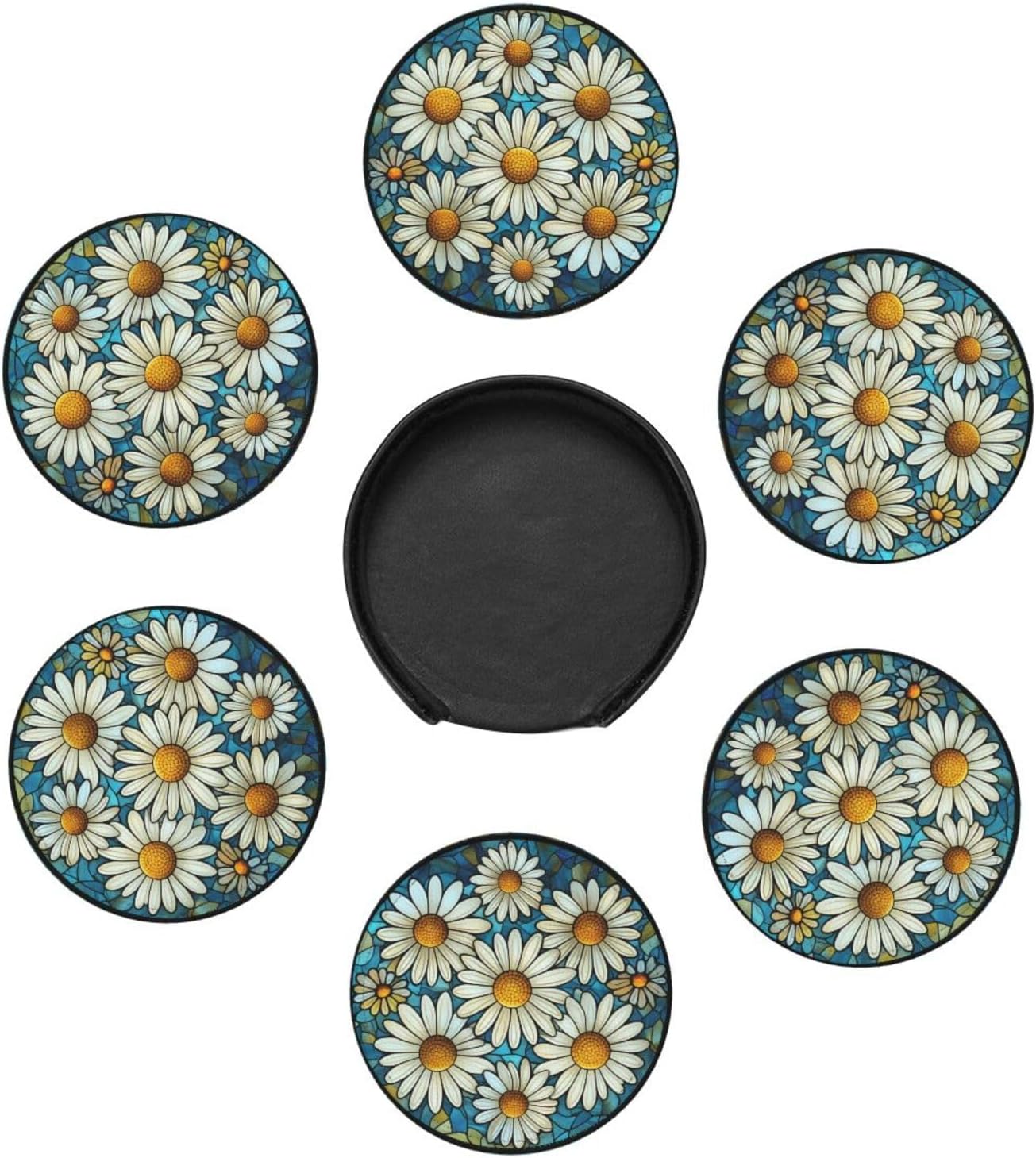 Holder / Coasters for Drinks / Daisy / Set of 6