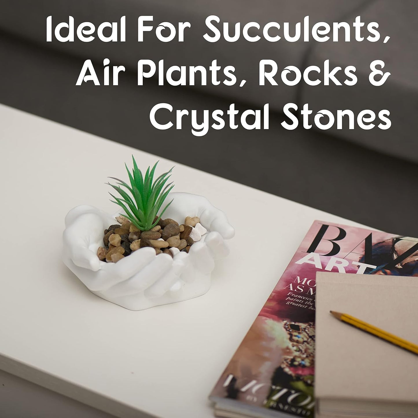Crystal Holder Display / White