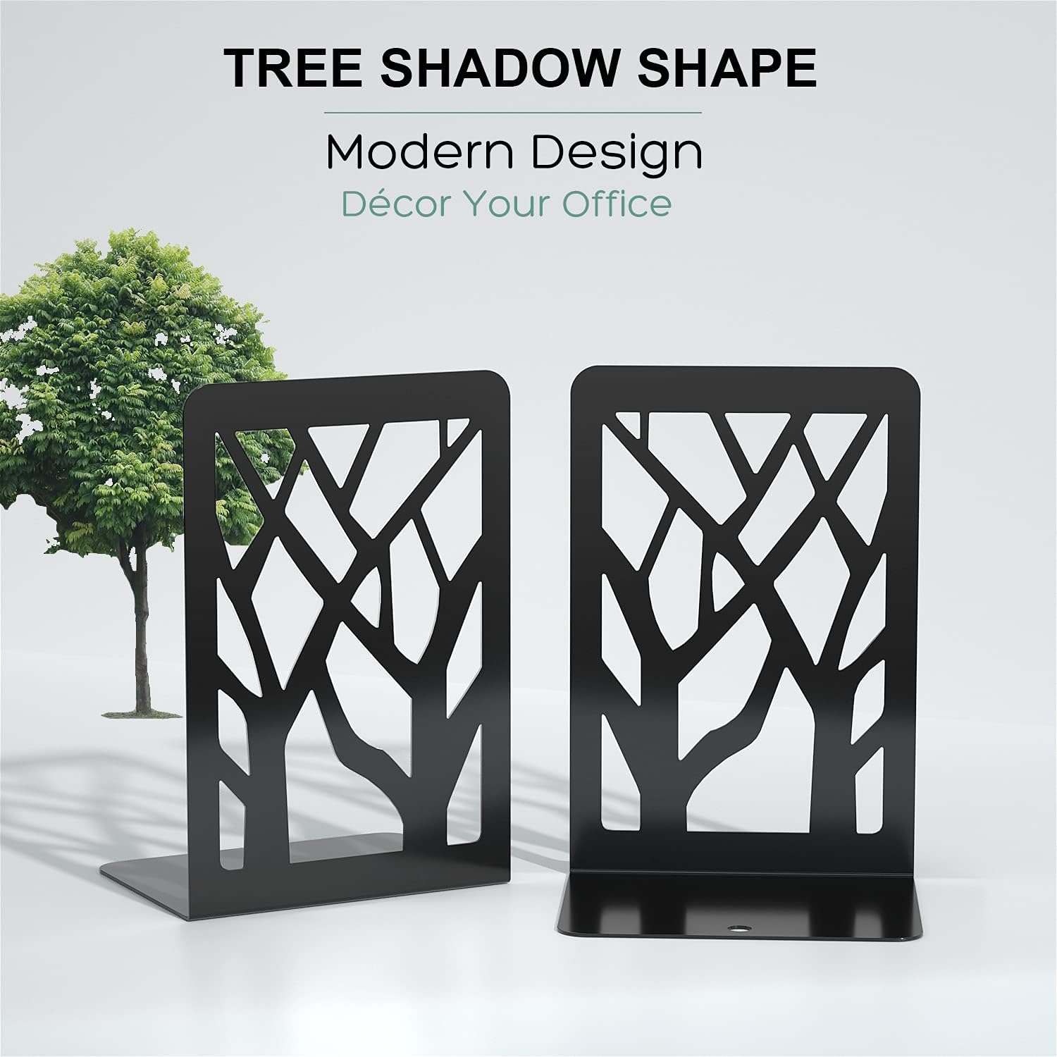 Book Ends Tree Design Bookends / 3 Pairs / 7 x 4.7 x 3.5