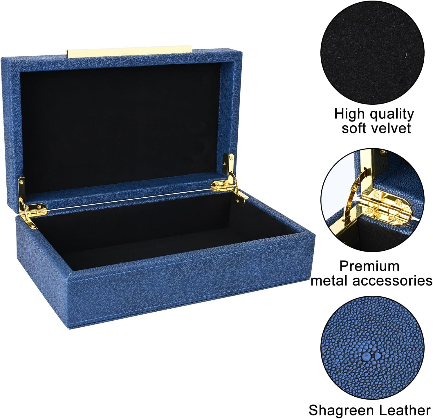 Keepsake And Memory Storage Small Decorative Boxes / 11 In / Blue-1