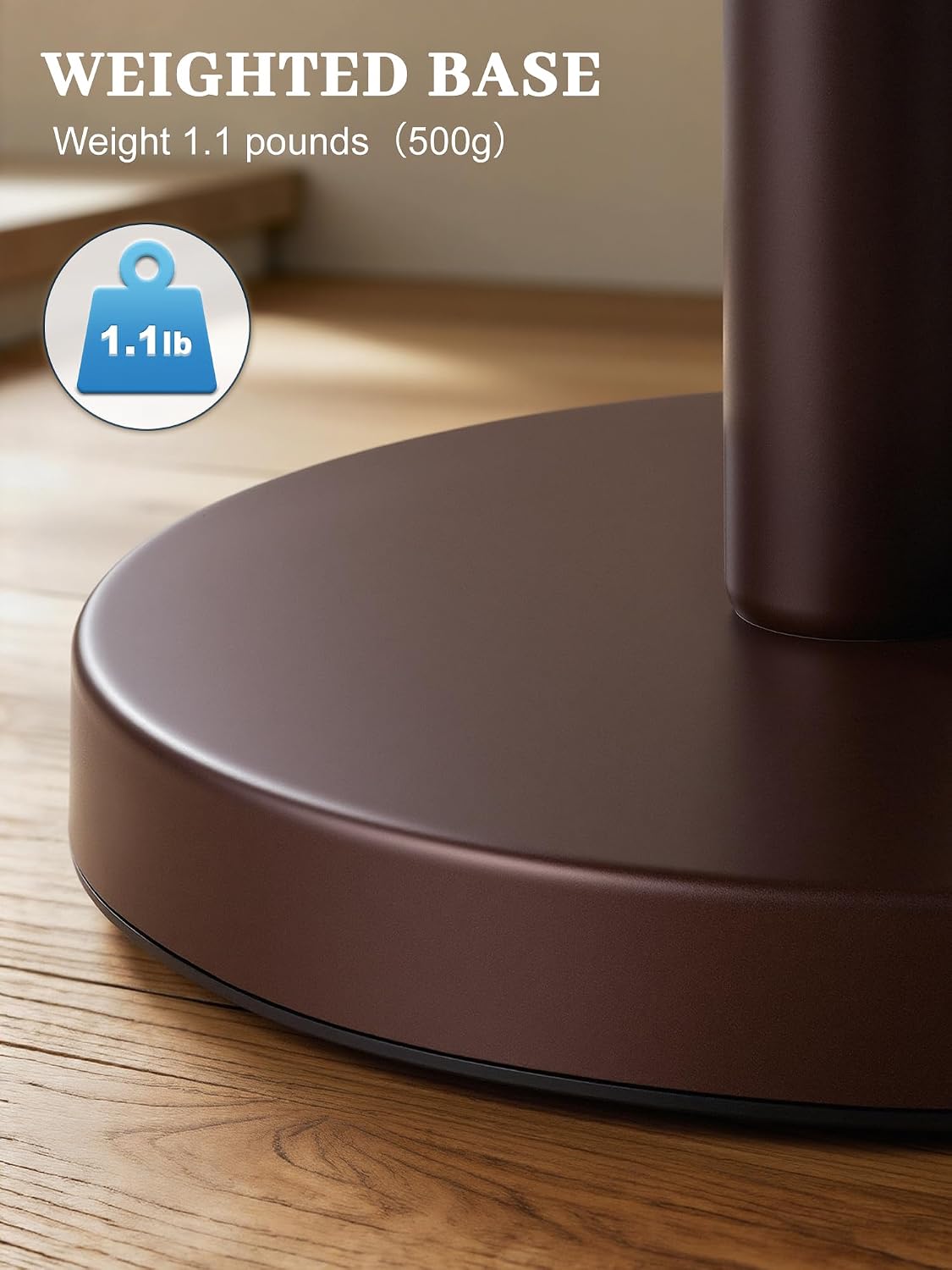SMARTAKE Paper Towel Holder Countertop, Non-Slip Weighted Base, Bronze | Freestanding Kitchen Roll Dispenser, Rustproof