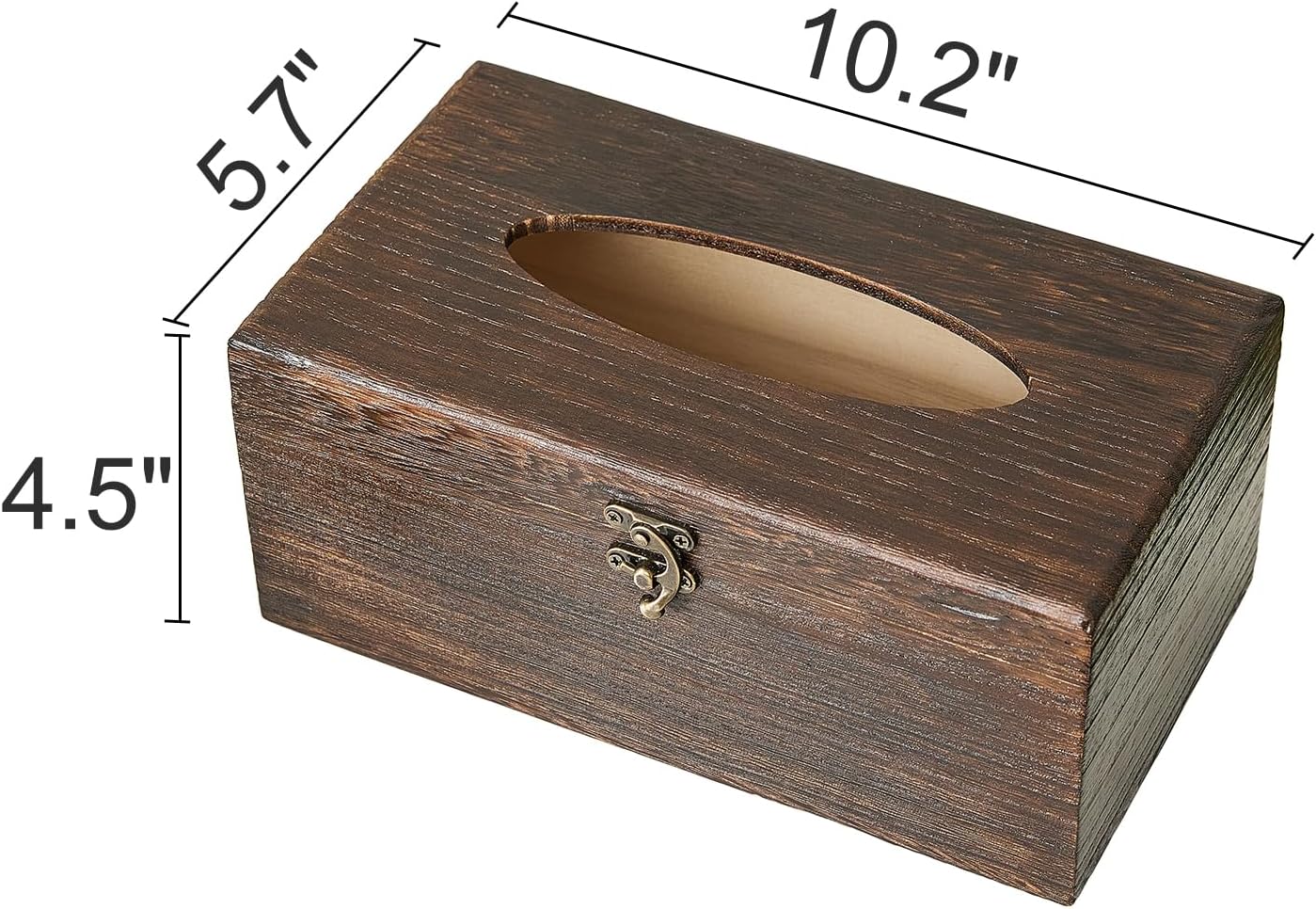 Decorative Wooden Tissue Box Cover / Rectangular