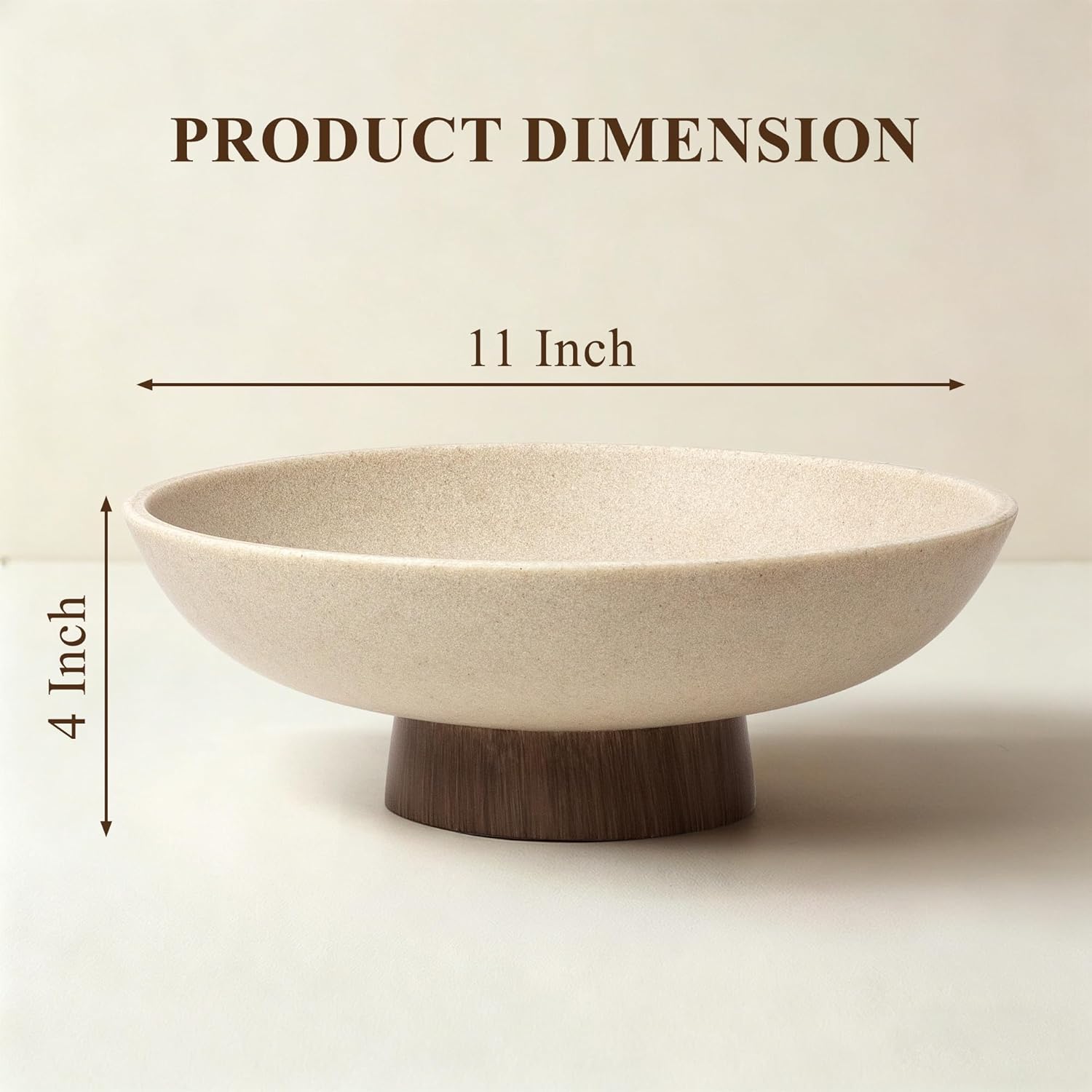 Faux Wood Base / Brown