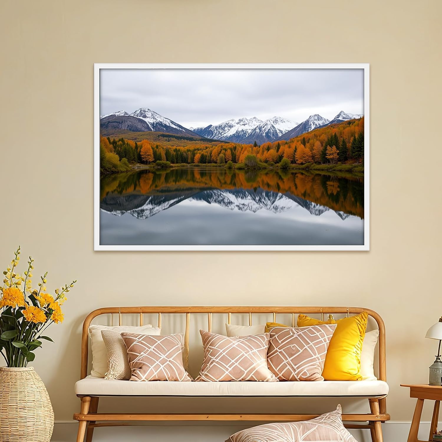 Giftgarden 16x24 Picture Frame White, Textured Metal Poster Frame 24x16 for Wall Display, Single