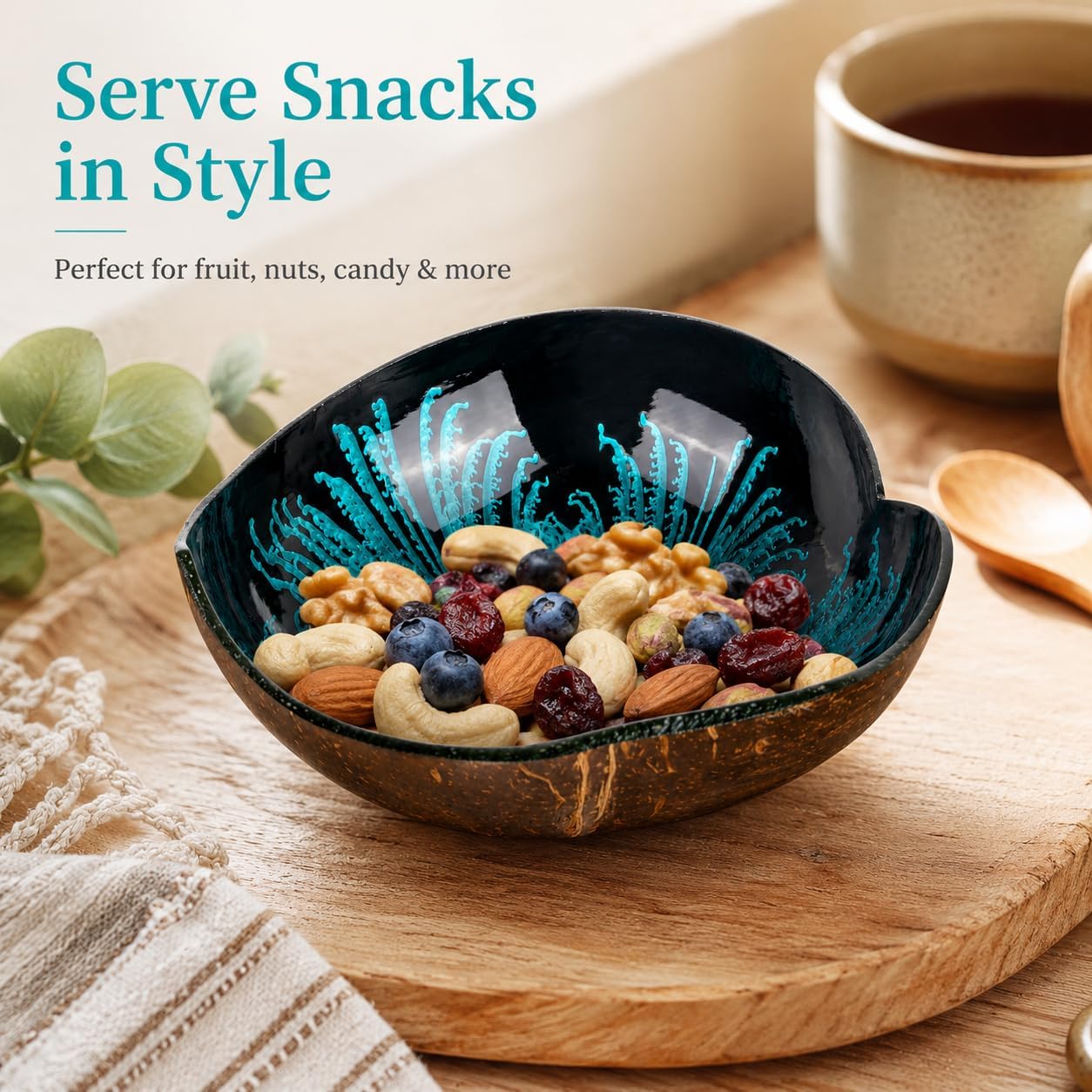 Key Bowl Holder for Entryway Table / Blue