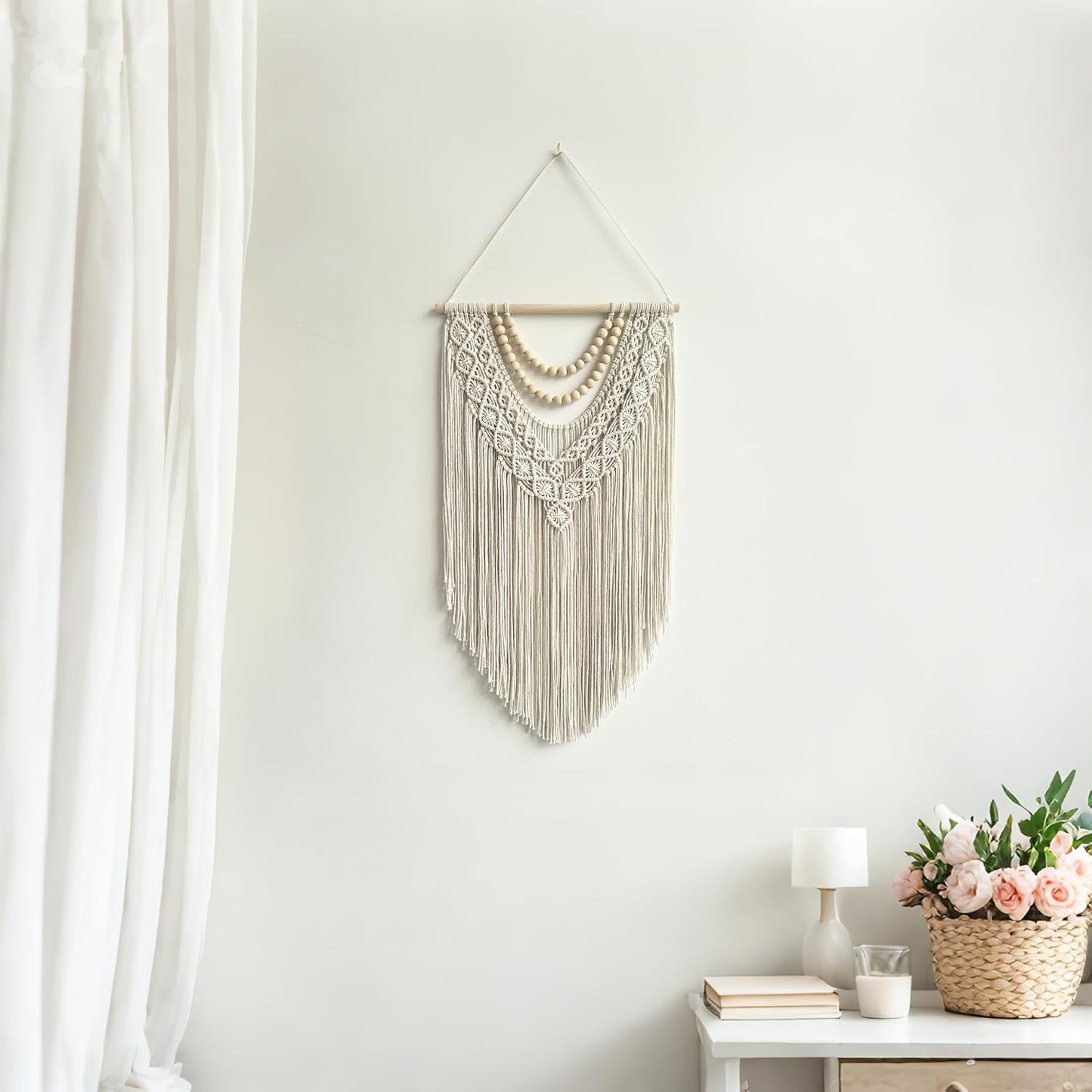 Wood Bead Wall Decor / Wood Bead-b