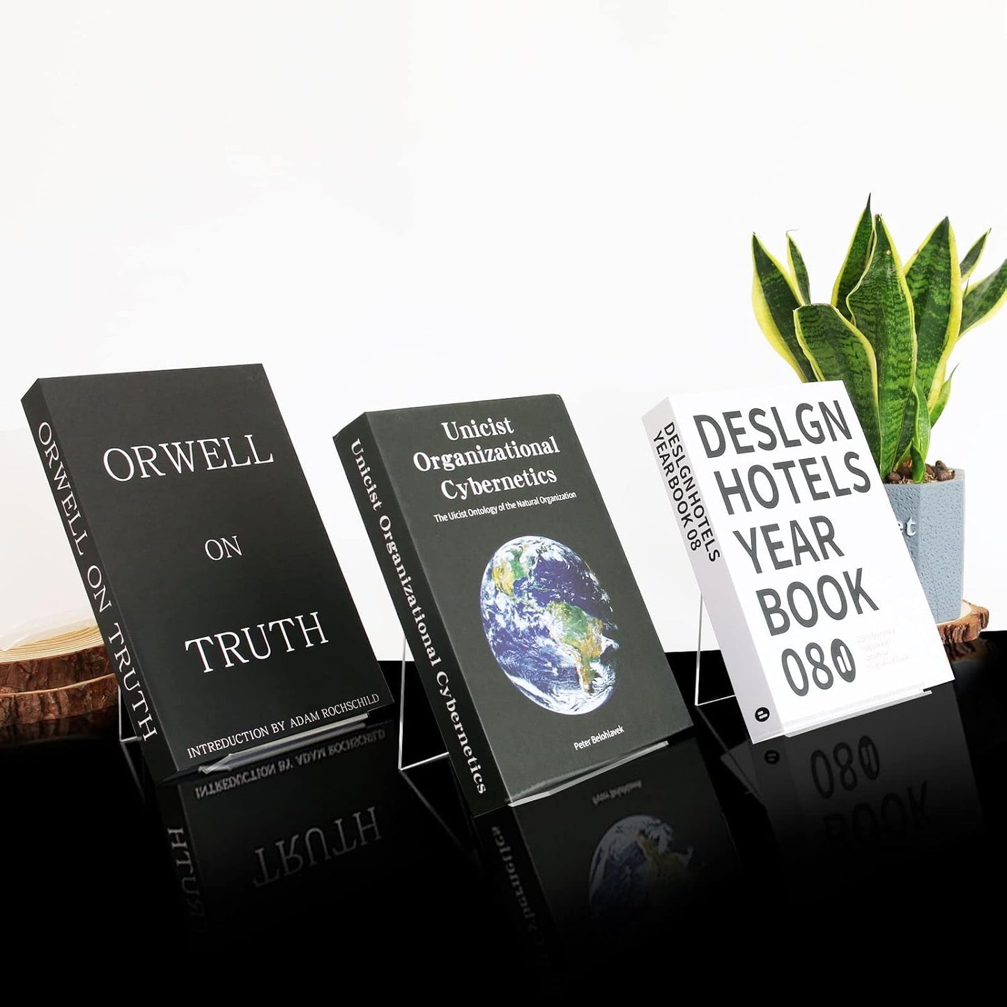 Acrylic Book Stand / Clear 3mm/thick / 4 x 5 / Set of 12