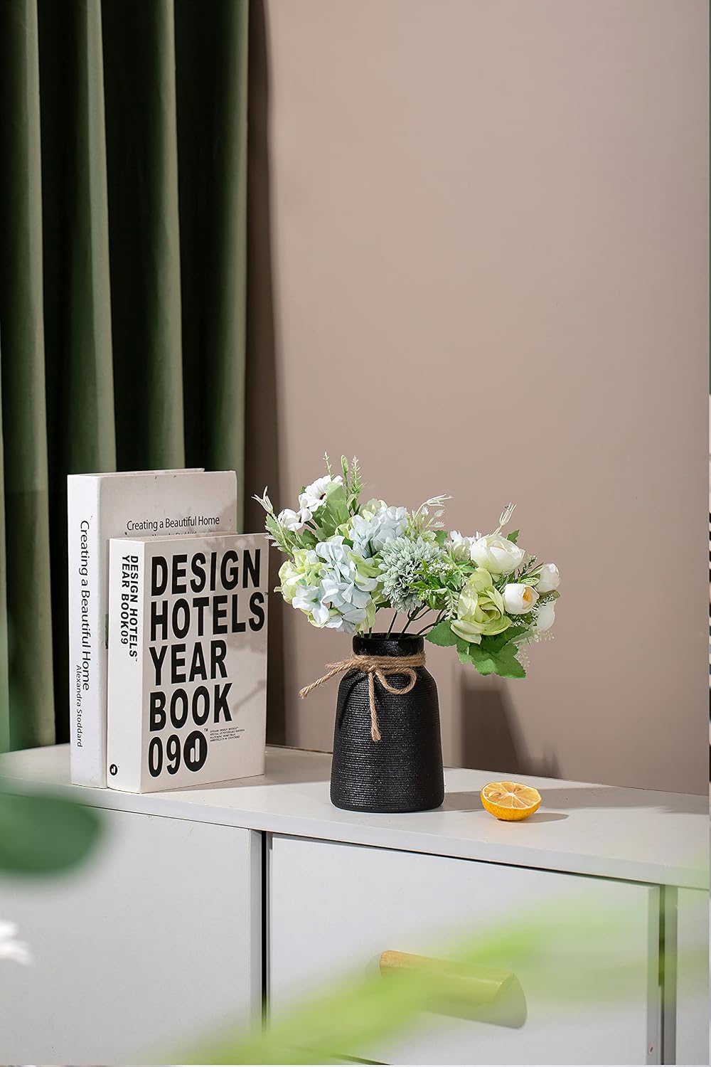 Ceramic Vase / Small Flower Vase / Black