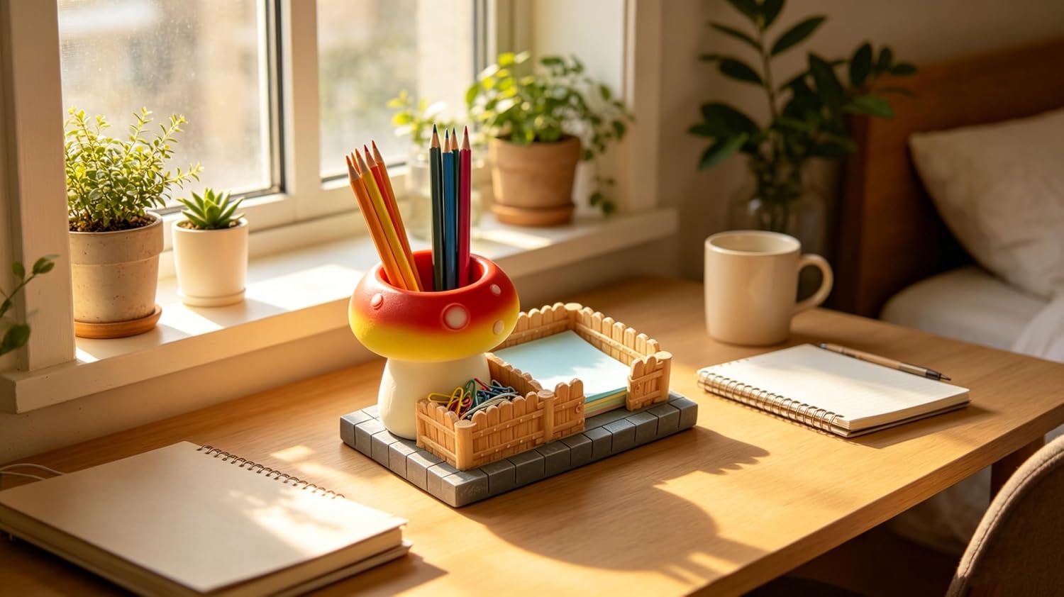 Sticky Note Paperclip Holder