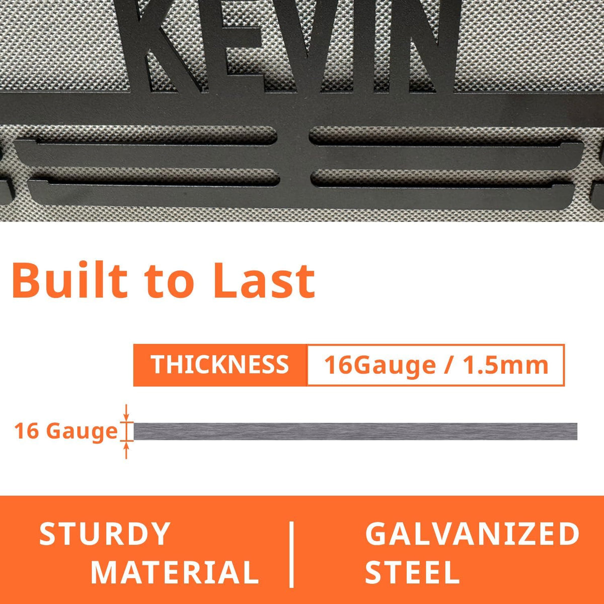 Personalized Medal Hanger Display, Holds 60+ Medals | Medal Holder for Awards & Trophies, Easy Wall Mount with Hardware