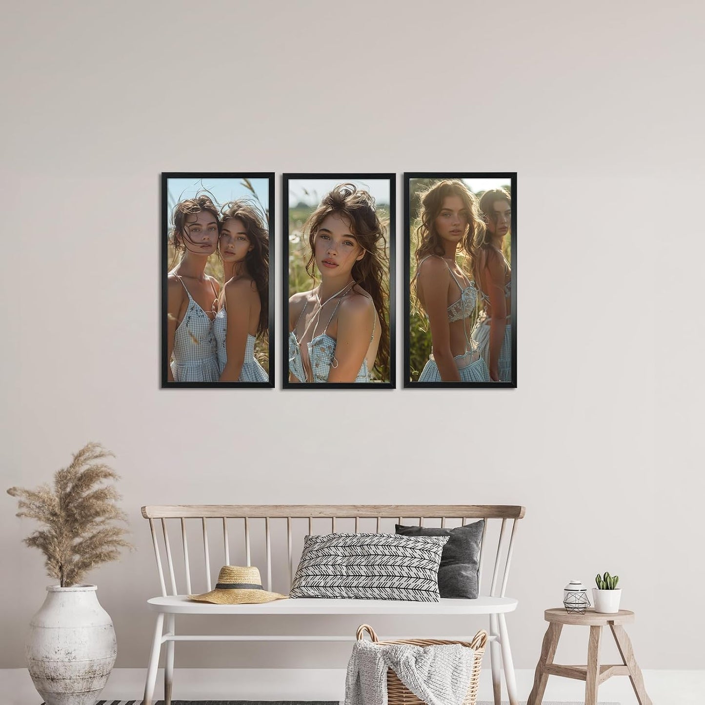 Giftgarden 10x20 Picture Frame Black, 20x10 Panorama Frame for Landscape Photo Wall Display, Single