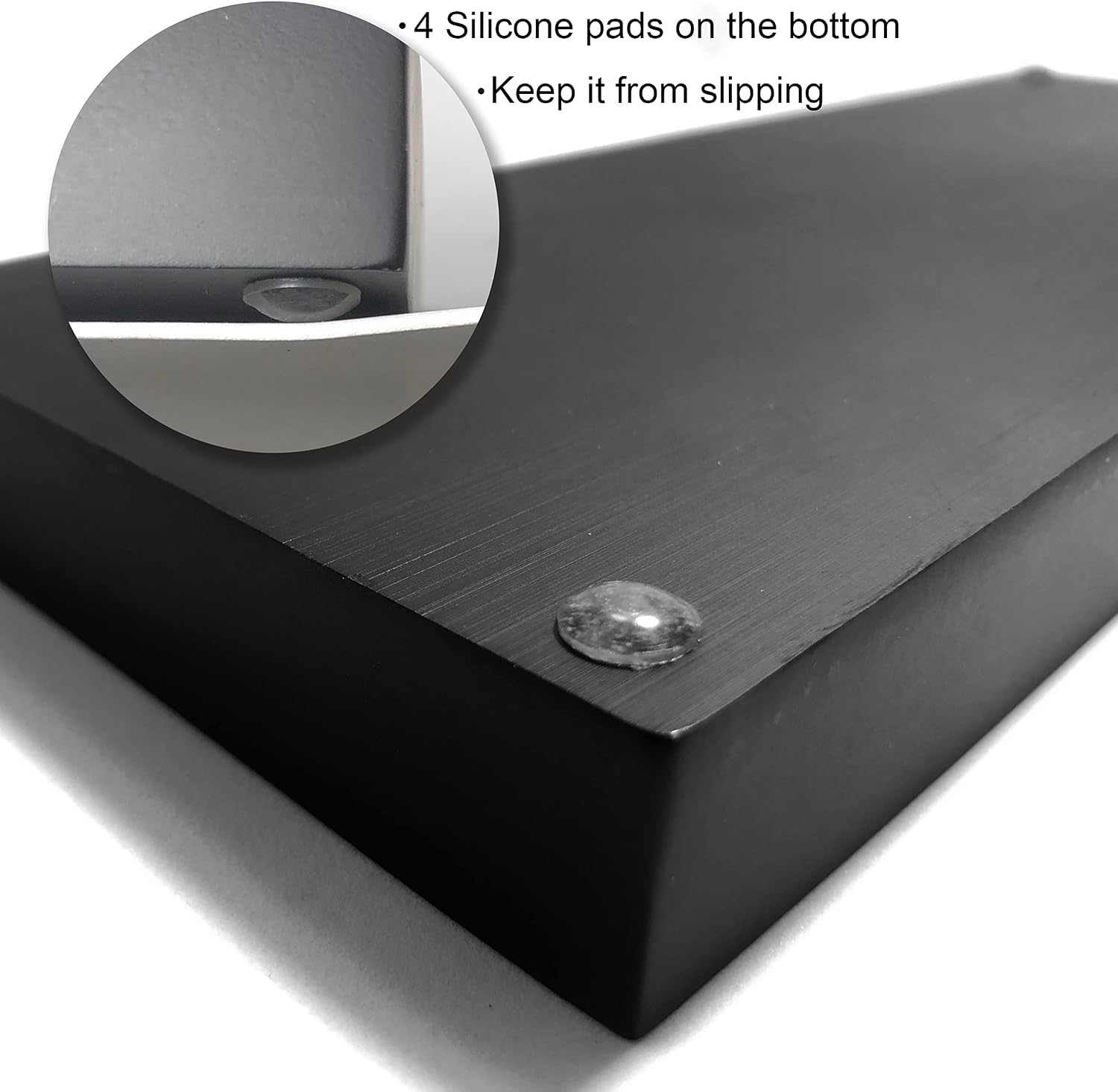 Candles / Resin Bathroom Vanity Tray / Rectangle / Matte Black