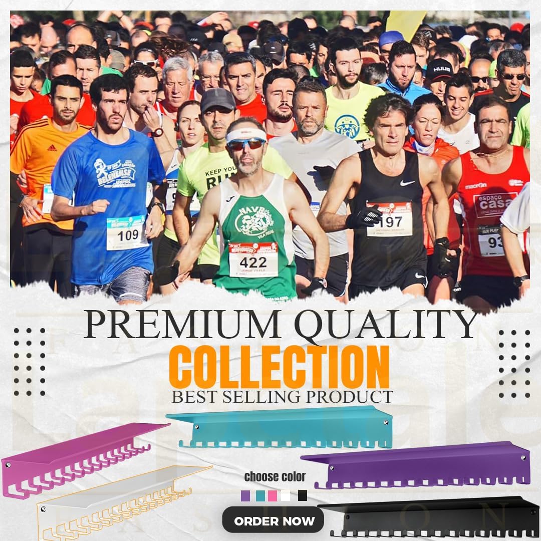 Non-Slip Trophy Shelf,Trophy and Medal Display Shelf, Medal Hanger Display For Wall with 16inchL,Shelves For Trophies