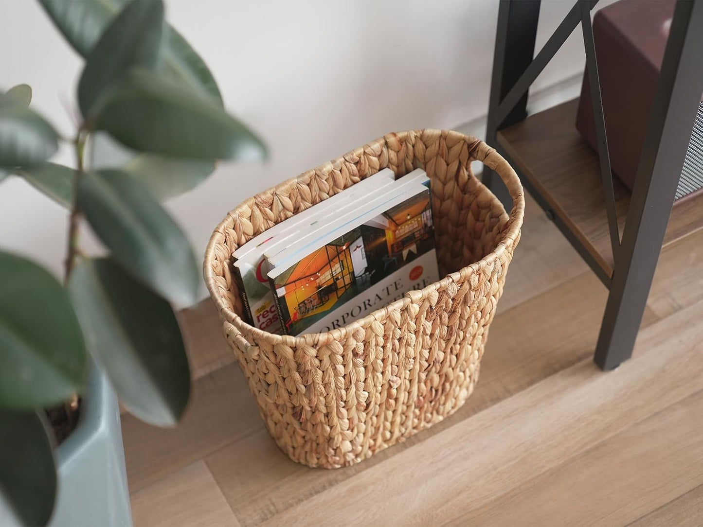 Wicker Waste Basket / Natural