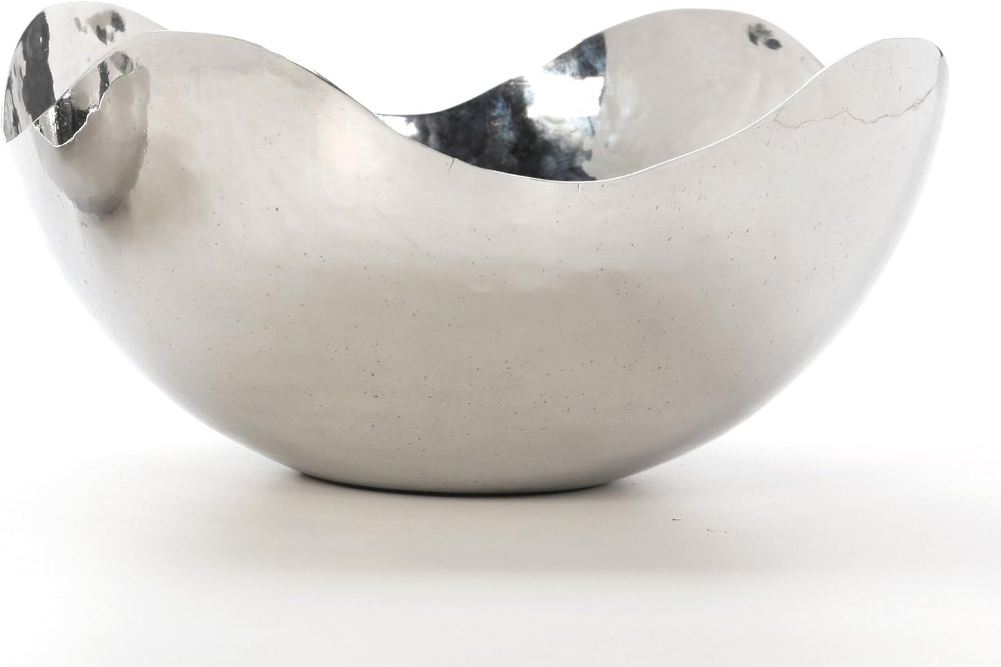 LED Candles / Diameter Finish Metal Bowl / 5.75" Diameter / Silver / 5.75 Inch
