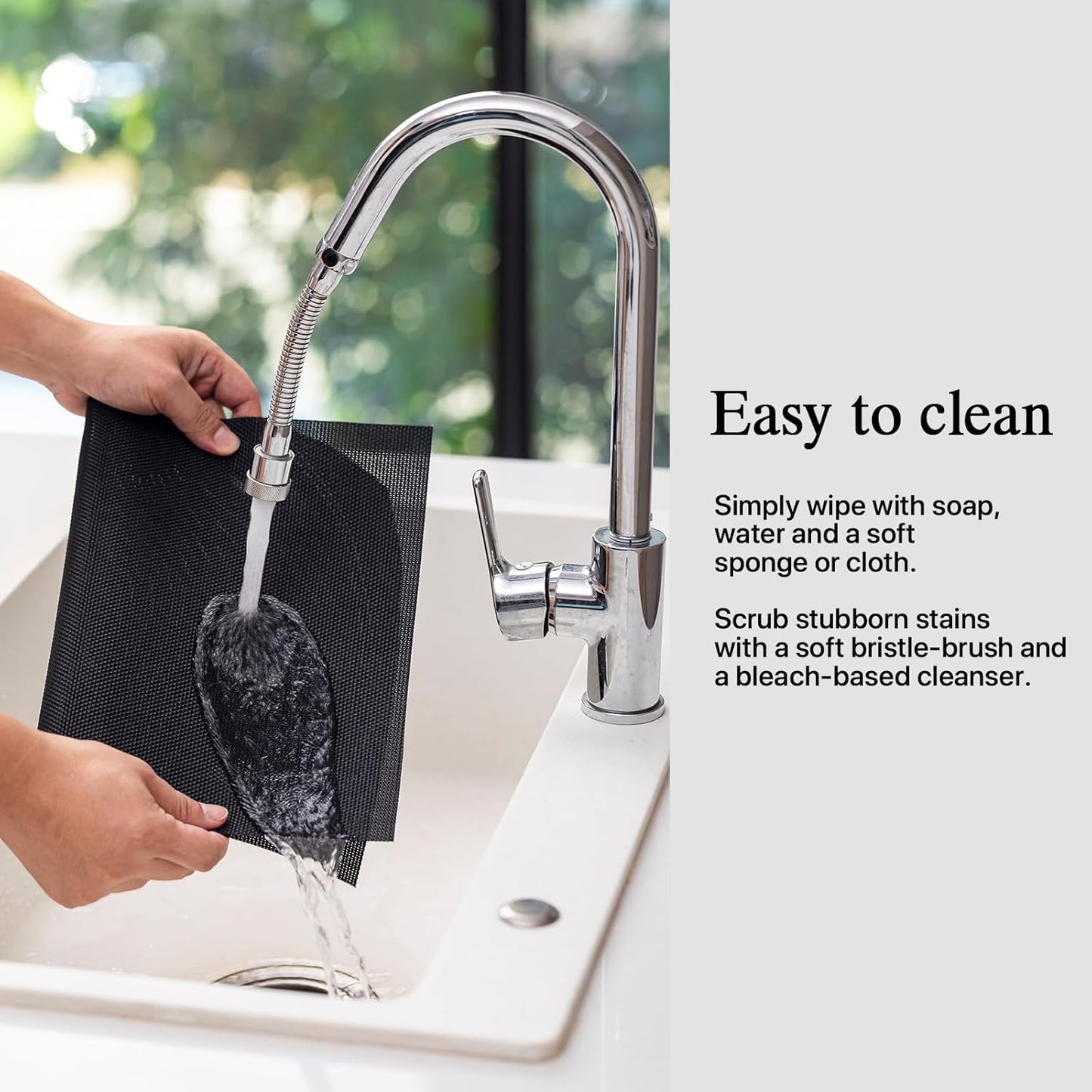 Placemats Set of 12 - Easy Clean Woven Vinyl Placemats for Dining Table, Indoor/Outdoor Place Mats, Washable PVC Table