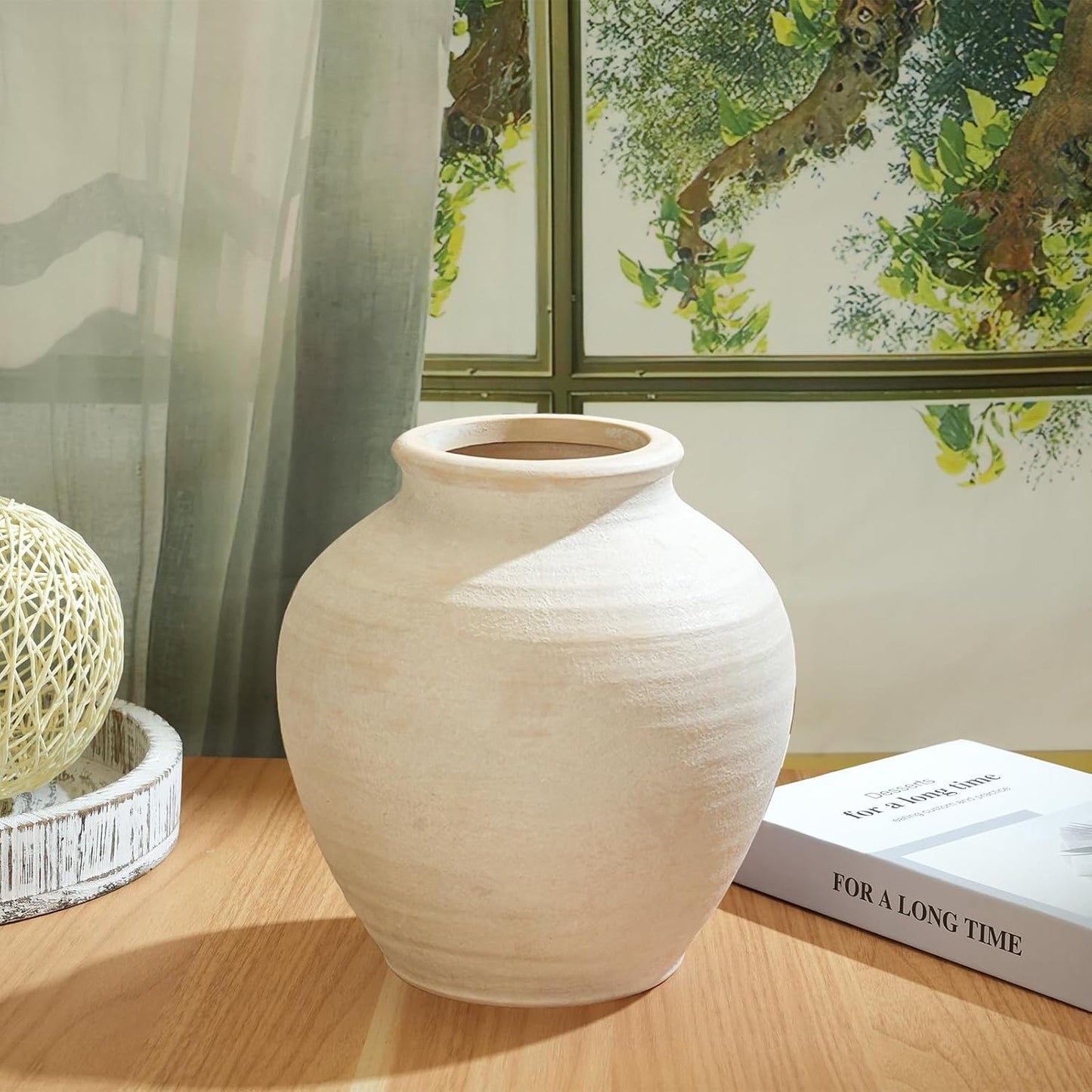 Ceramic Flower Vase Home Decor / 6.2"-white / 6.2 Inch