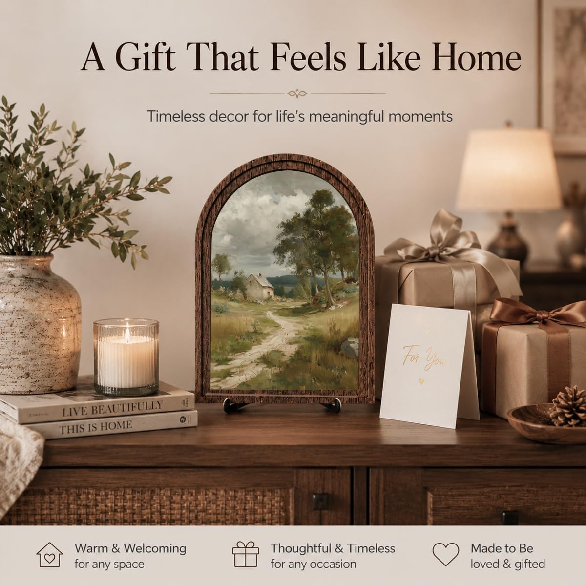 Arched Wooden Frame Farmhouse Artwork / Color_name02