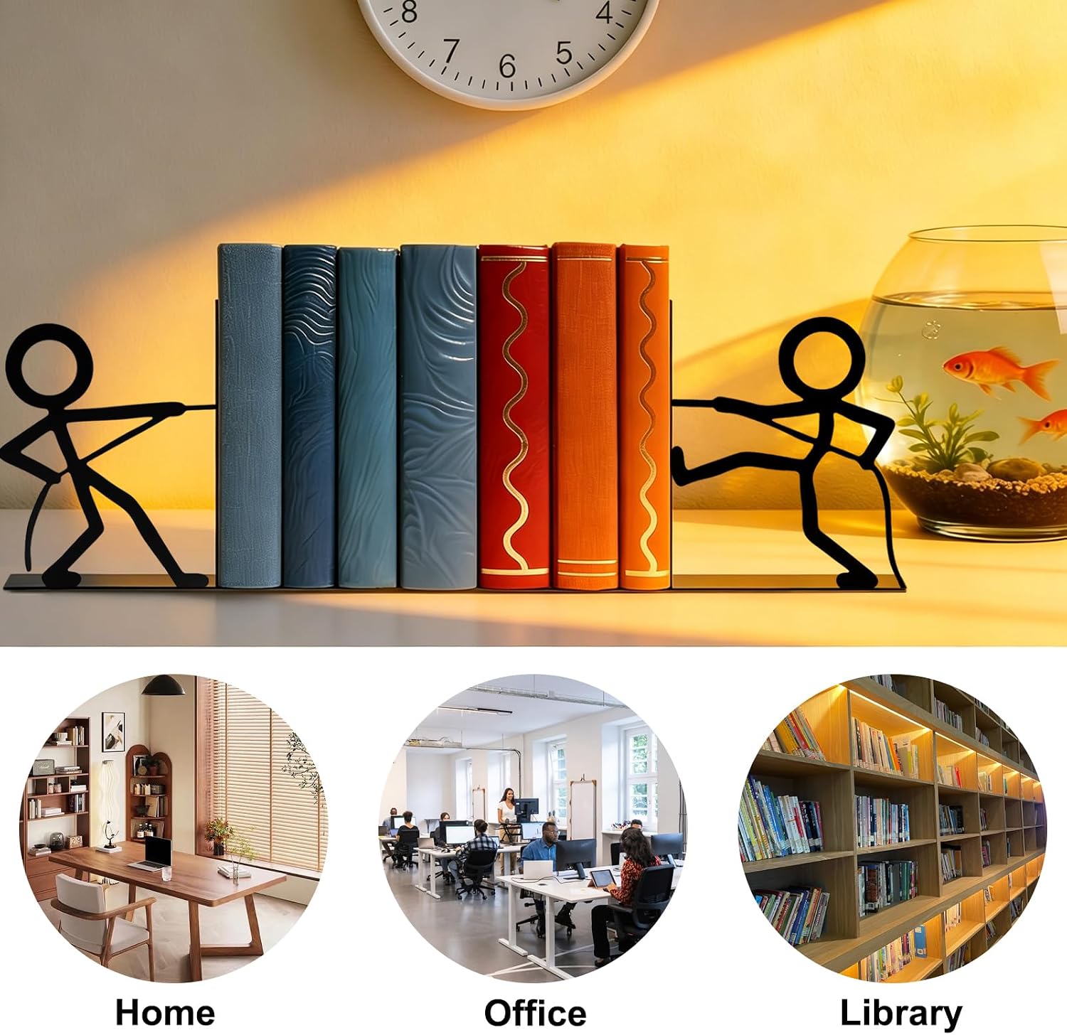 Metal Bookends People Book-End