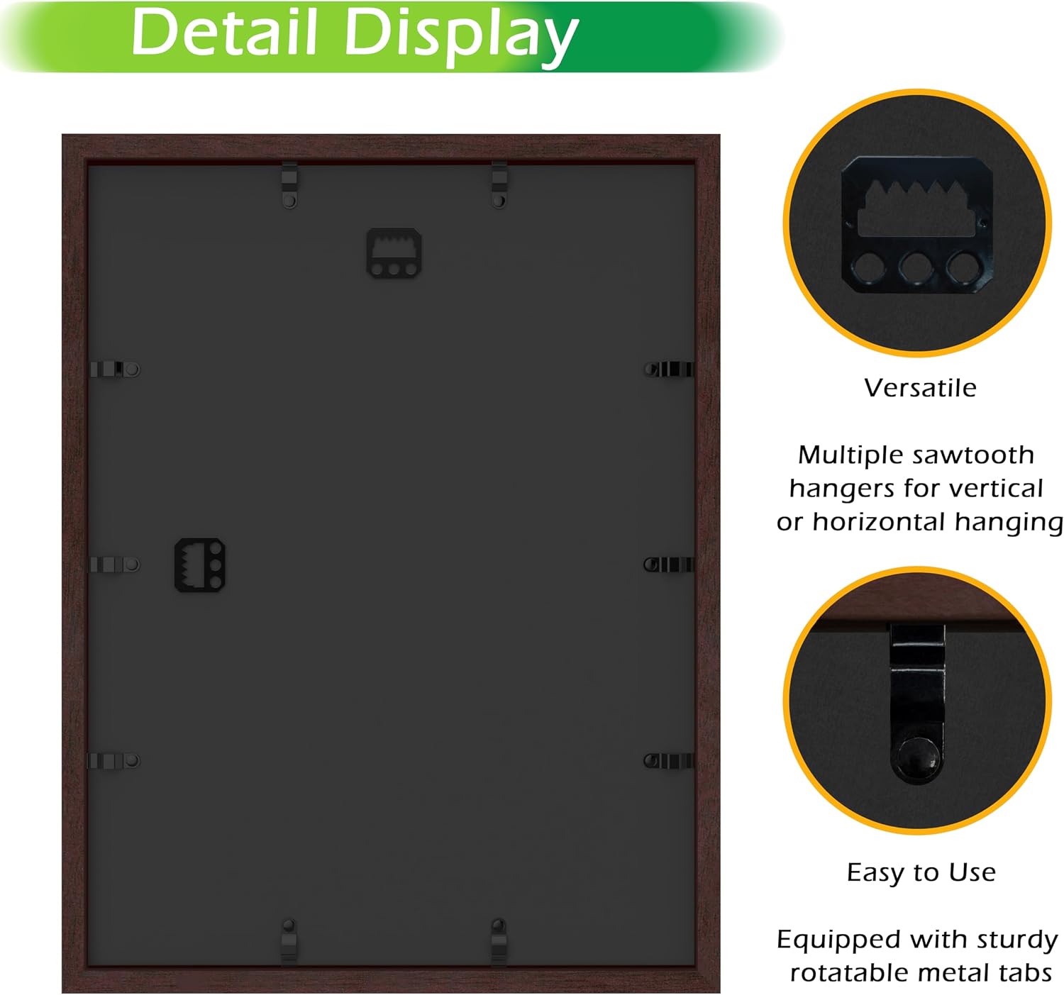 FrameWorks Mahogany Wooden Shadow Box Frame - 12' x 16', Display Case with Soft Felt Back, Tempered Glass, Elegant