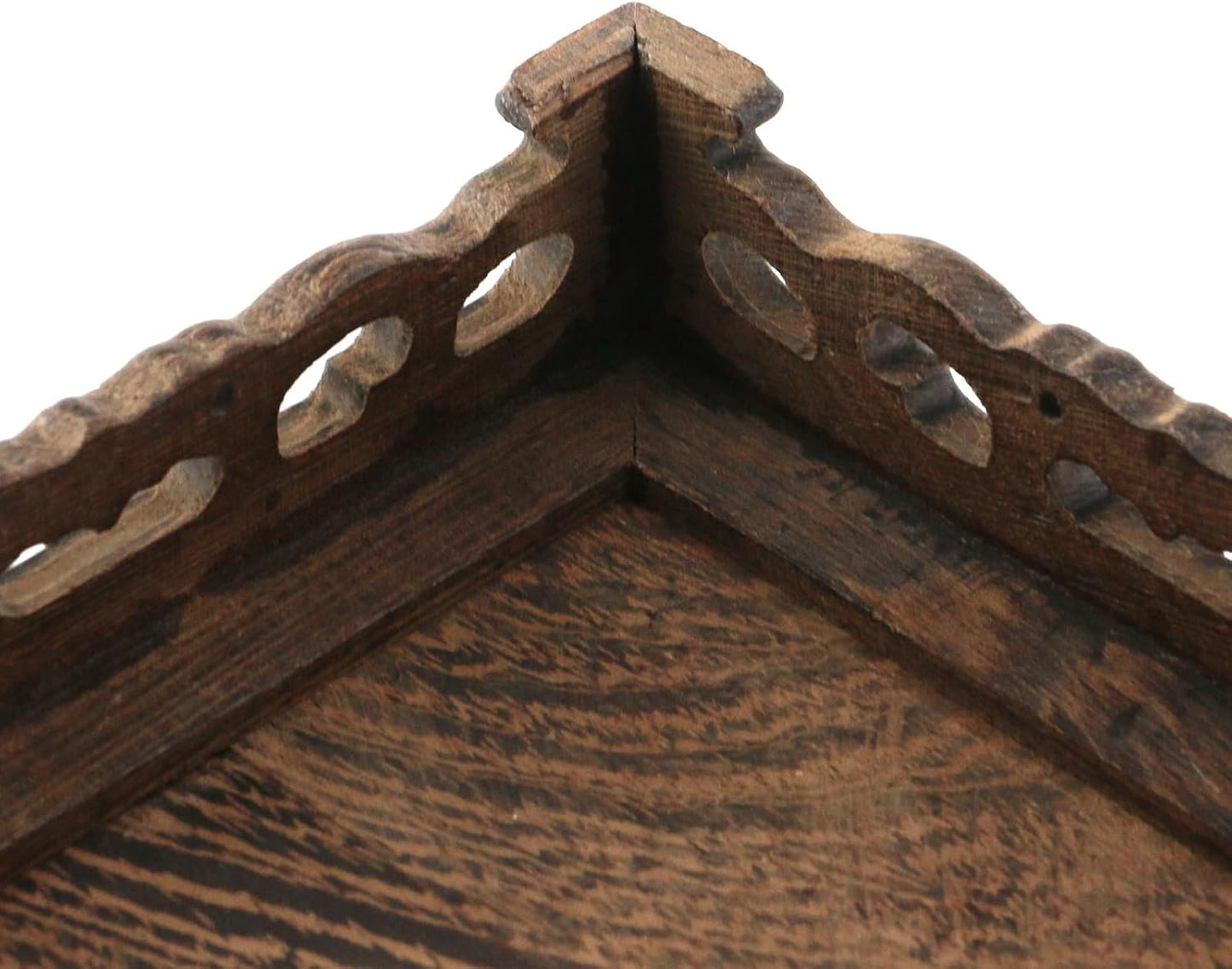 Wooden Display Stand Base " Wood Carved Pedestal Oriental Style Home / Square / 5.43 x 5.43