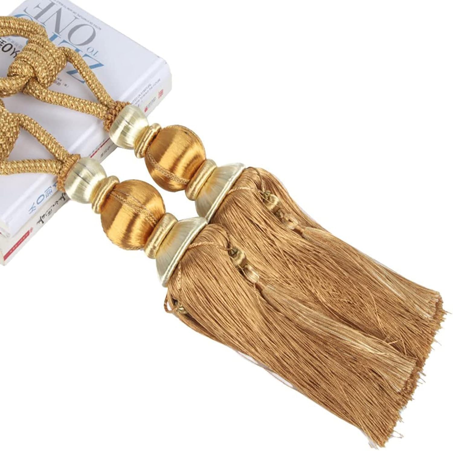 Paired Lantern Single Hanging Ball Tassels Curtains Buckle Sling Binding Lantern Tiebacks Handcrafted Braided Buckle