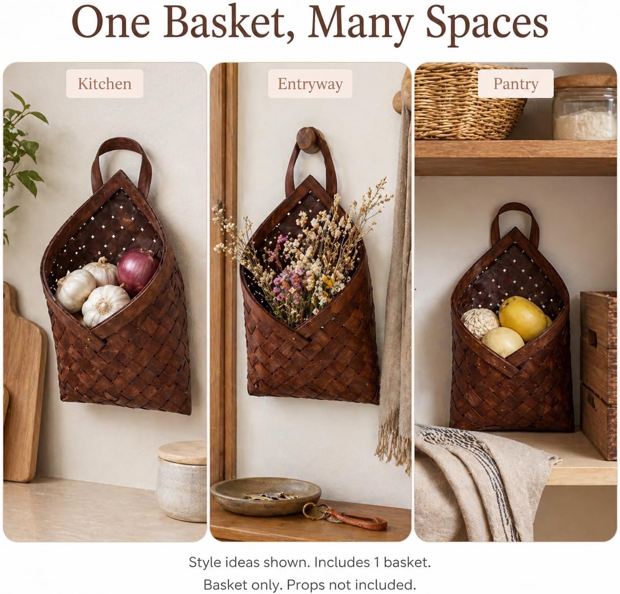 Wall Hanging Woven Basket